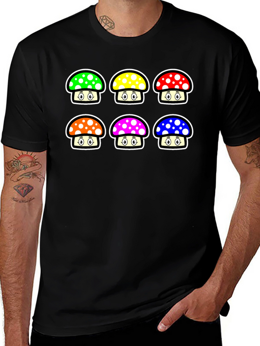 Mushroom T-Shirt - Fun Colorful Design