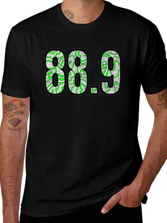 88.9 Graphic Tee - Black Cotton T-Shirt