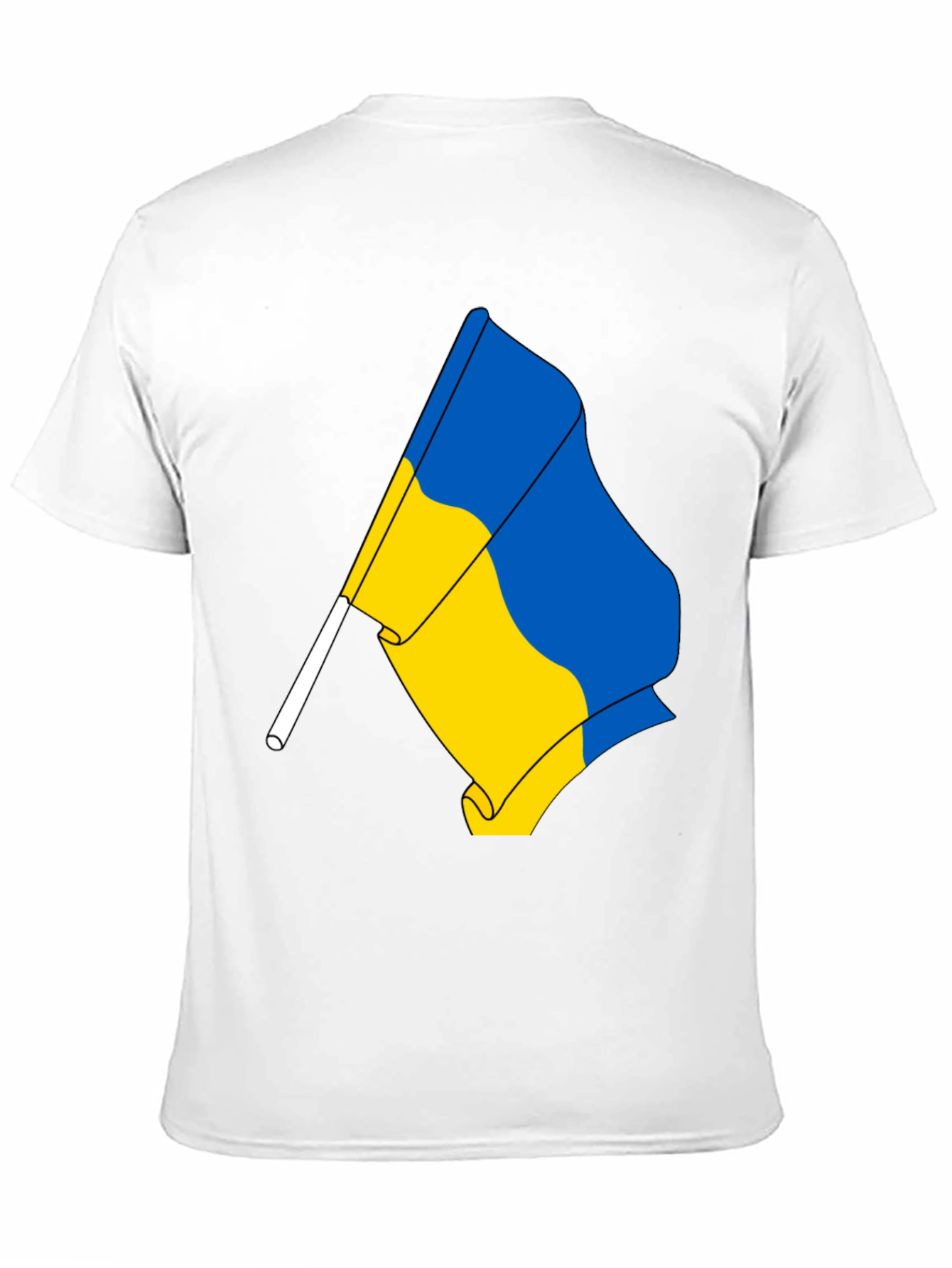Ukraine Flag Graphic T-Shirt - Black