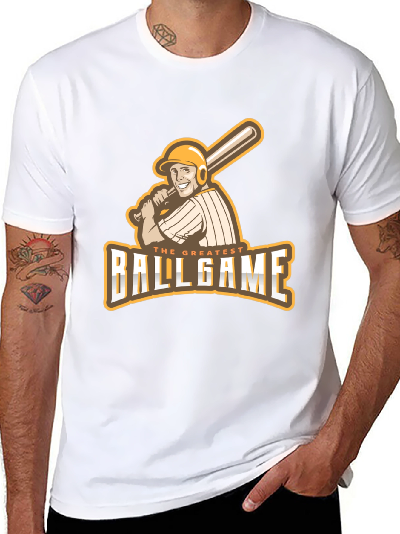The Greatest Ballgame T-Shirt - Baseball Player Graphic Tee