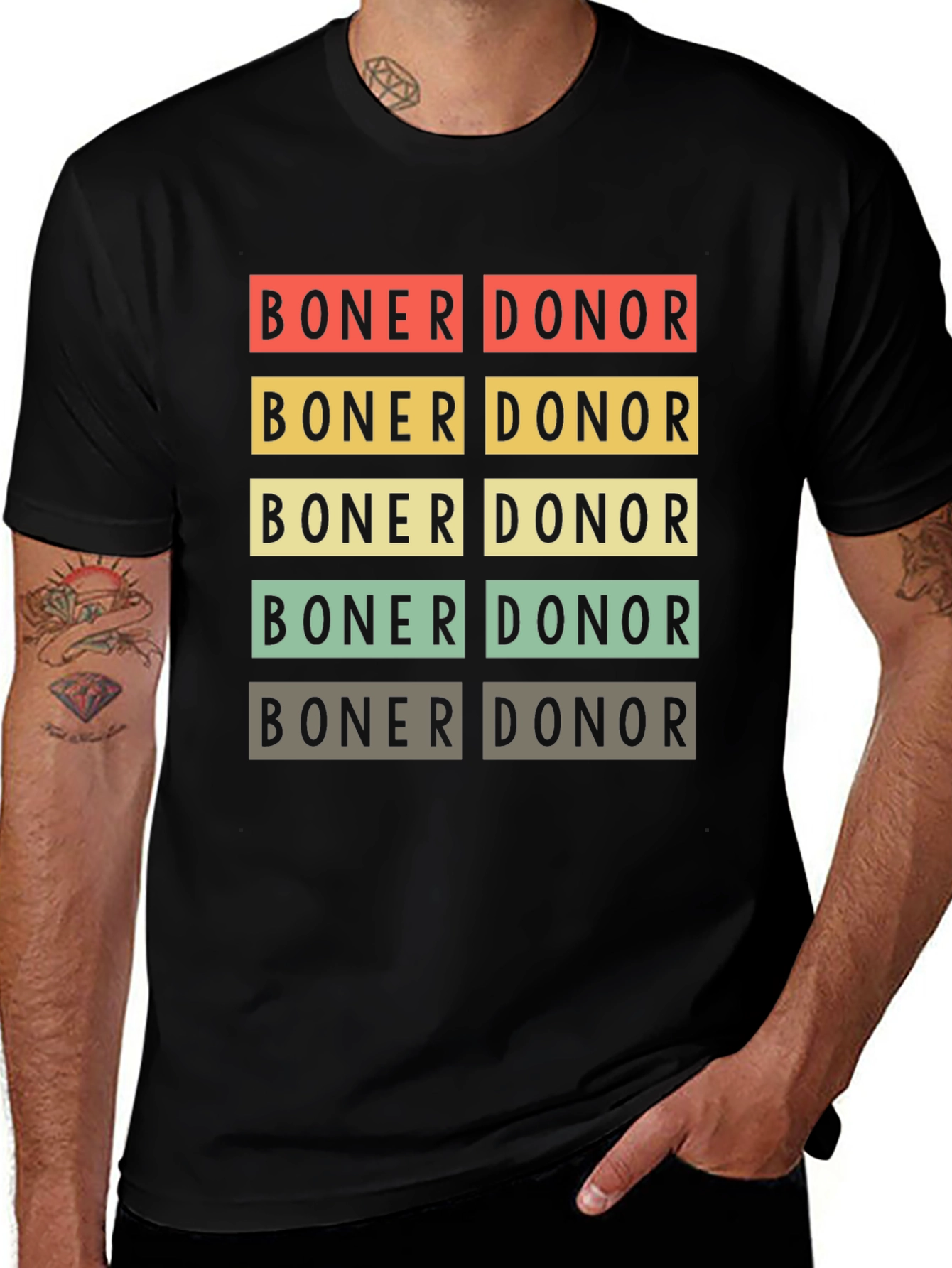 Boner Donor Graphic Tee - Bold Statement Shirt