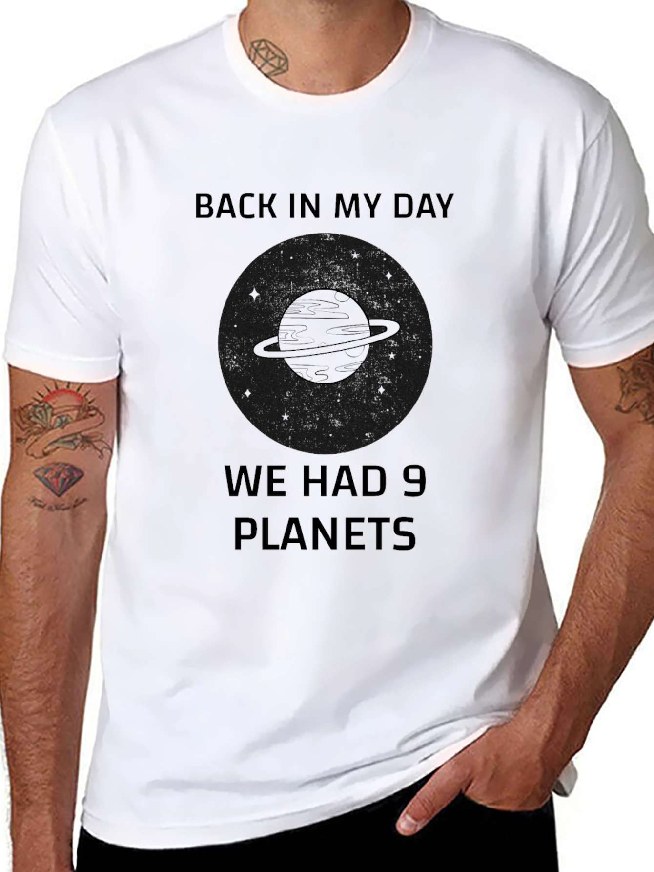 Back In My Day 9 Planets T-Shirt