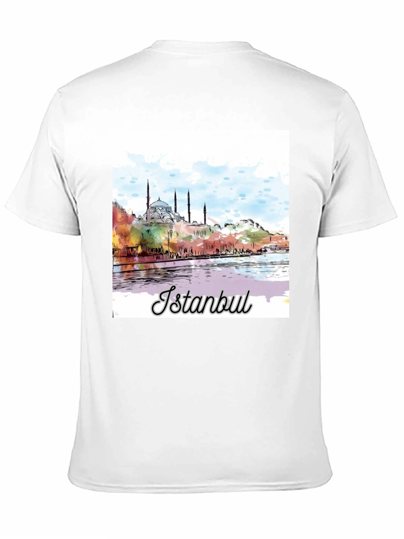 Istanbul Watercolor Graphic T-Shirt