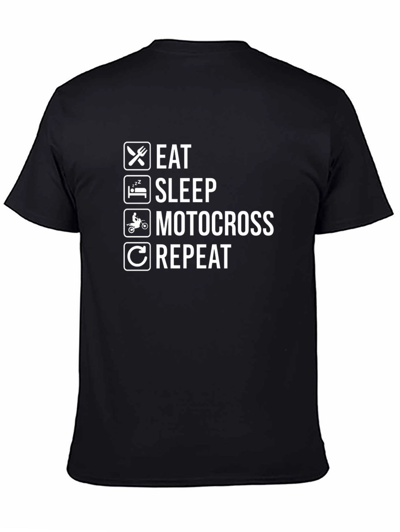 Eat Sleep Motocross Repeat Graphic Tee