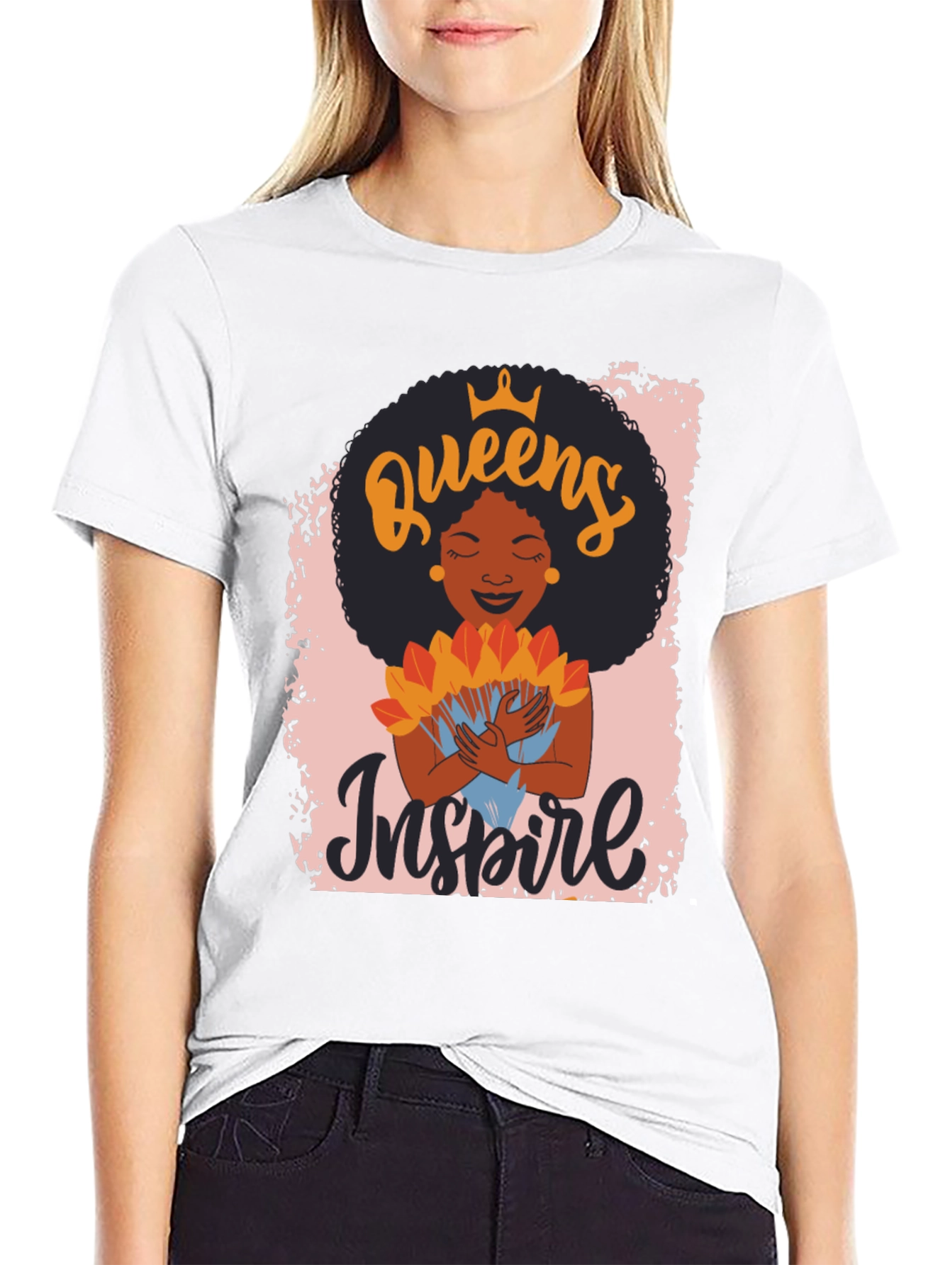 Queens Inspire Black T-Shirt