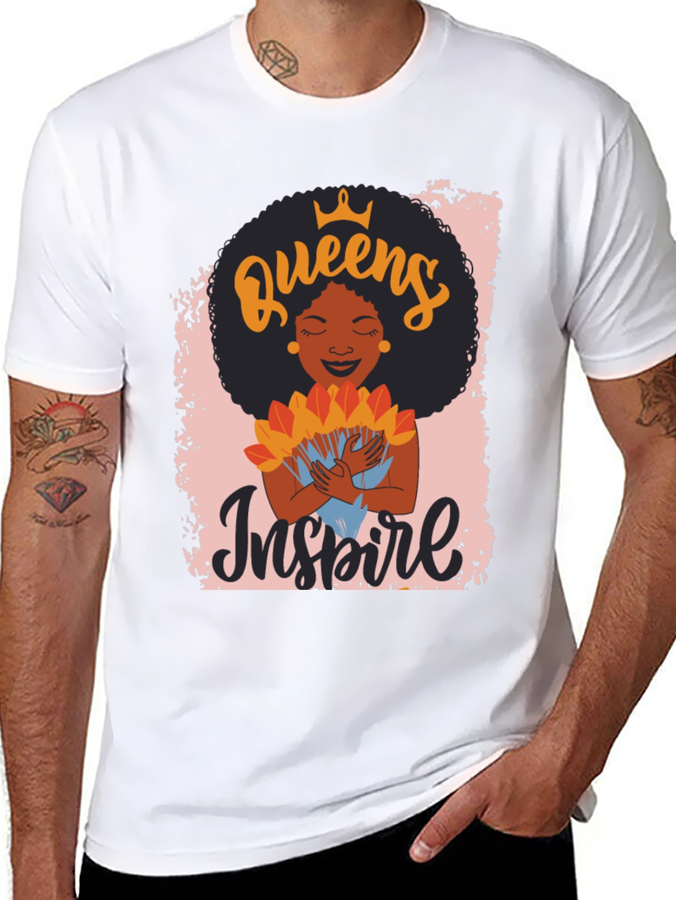 Queens Inspire Black T-Shirt