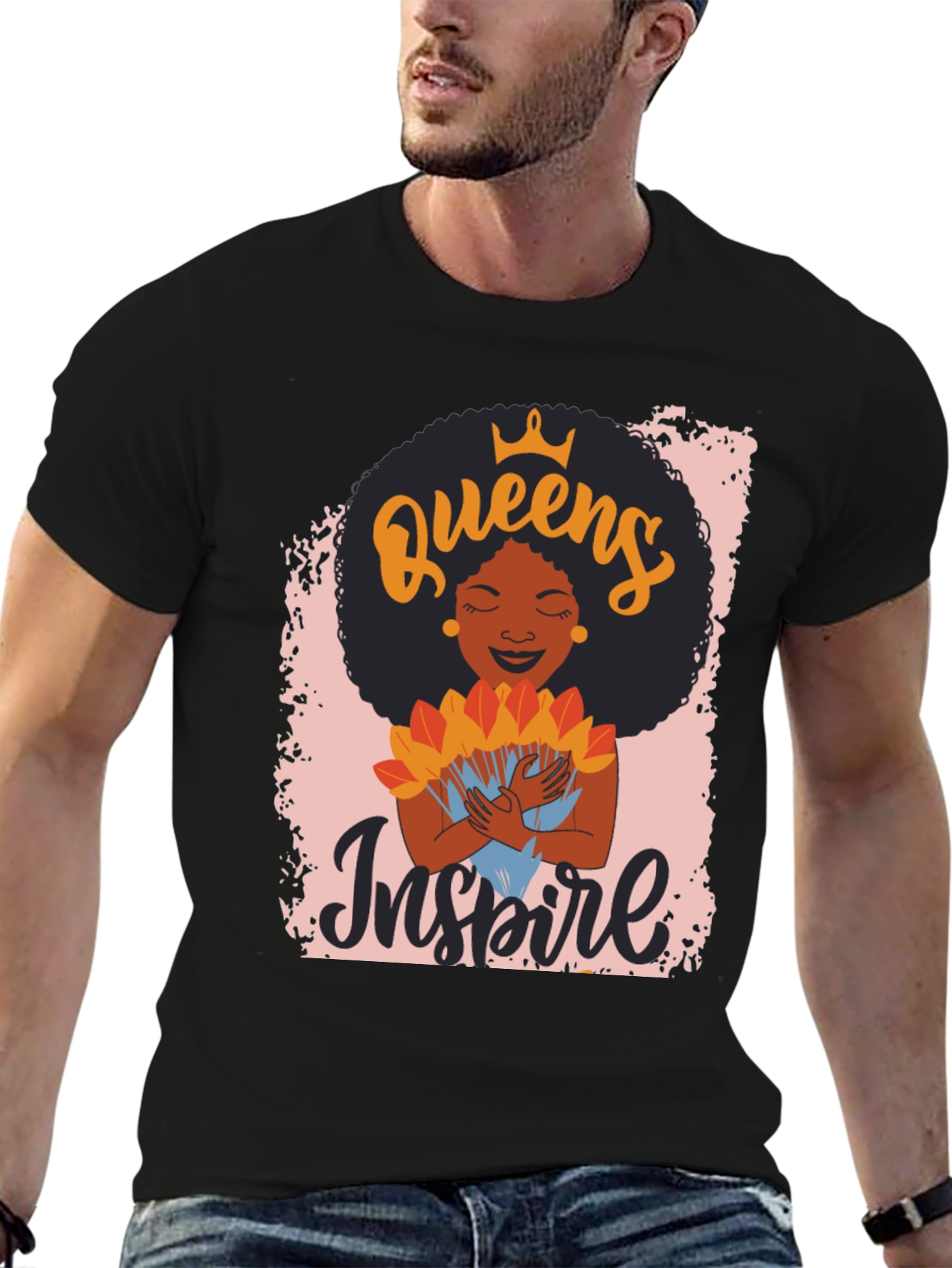 Queens Inspire Black T-Shirt