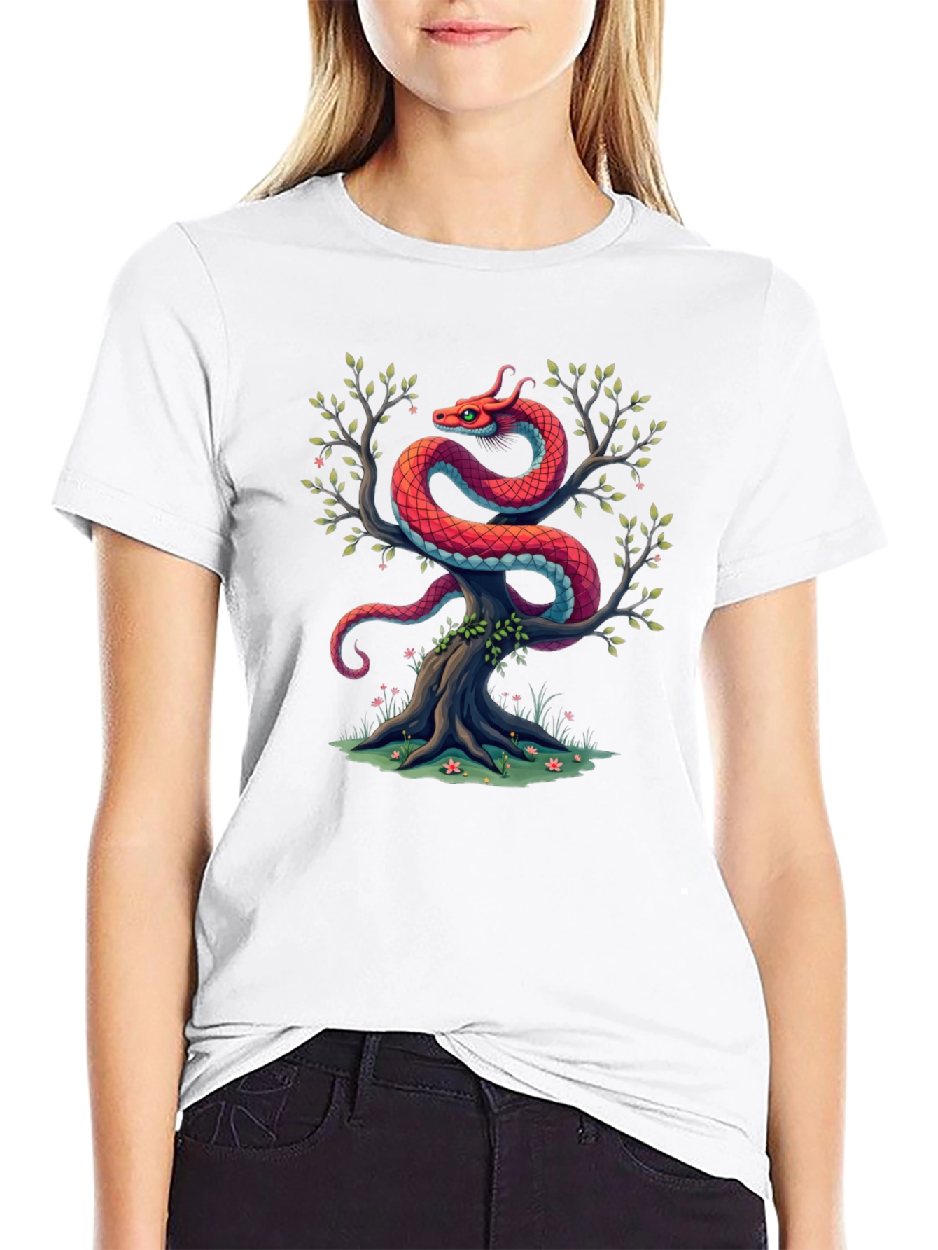 Dragon Tree Graphic Tee - Black