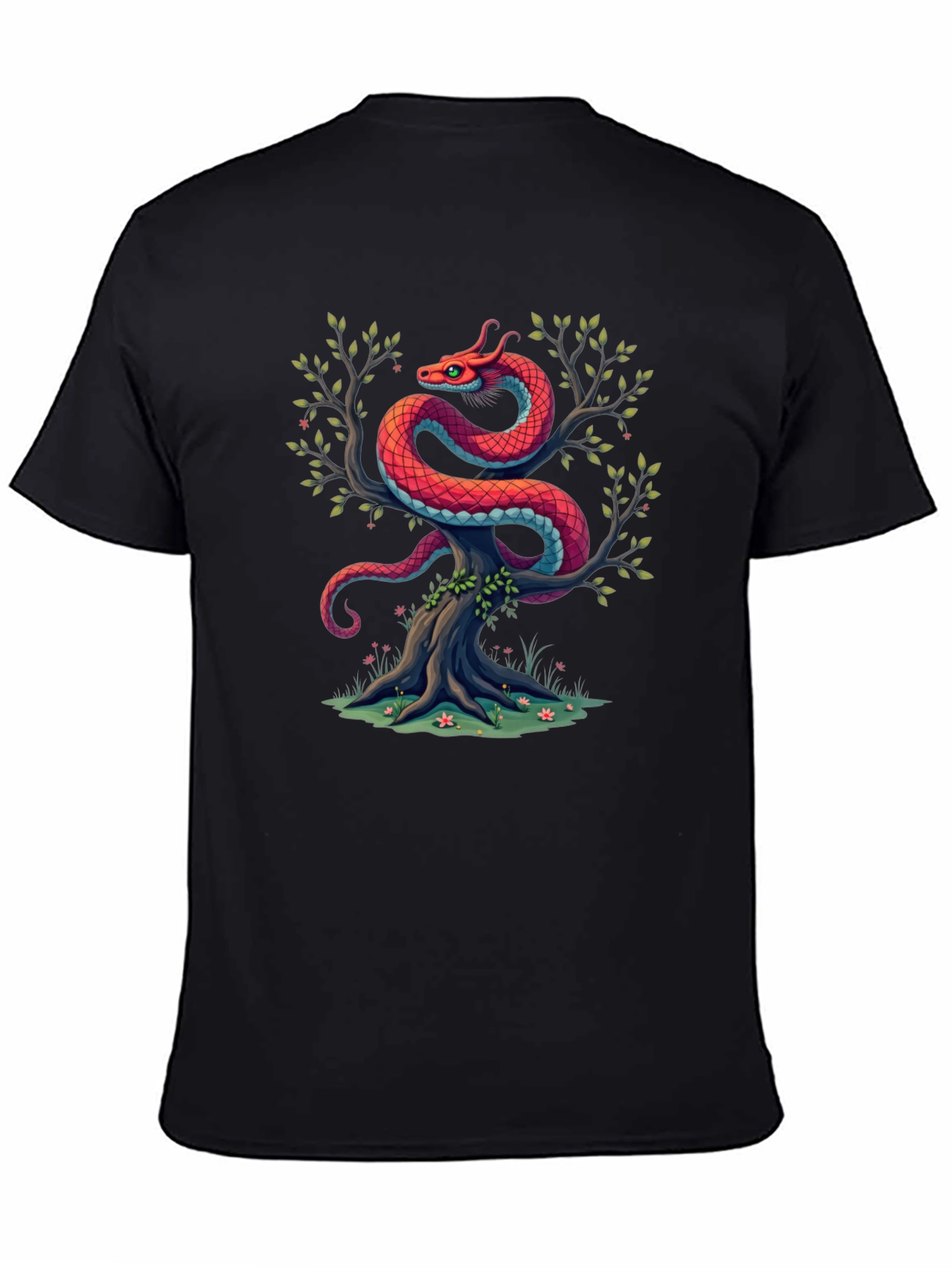 Dragon Tree Graphic Tee - Black
