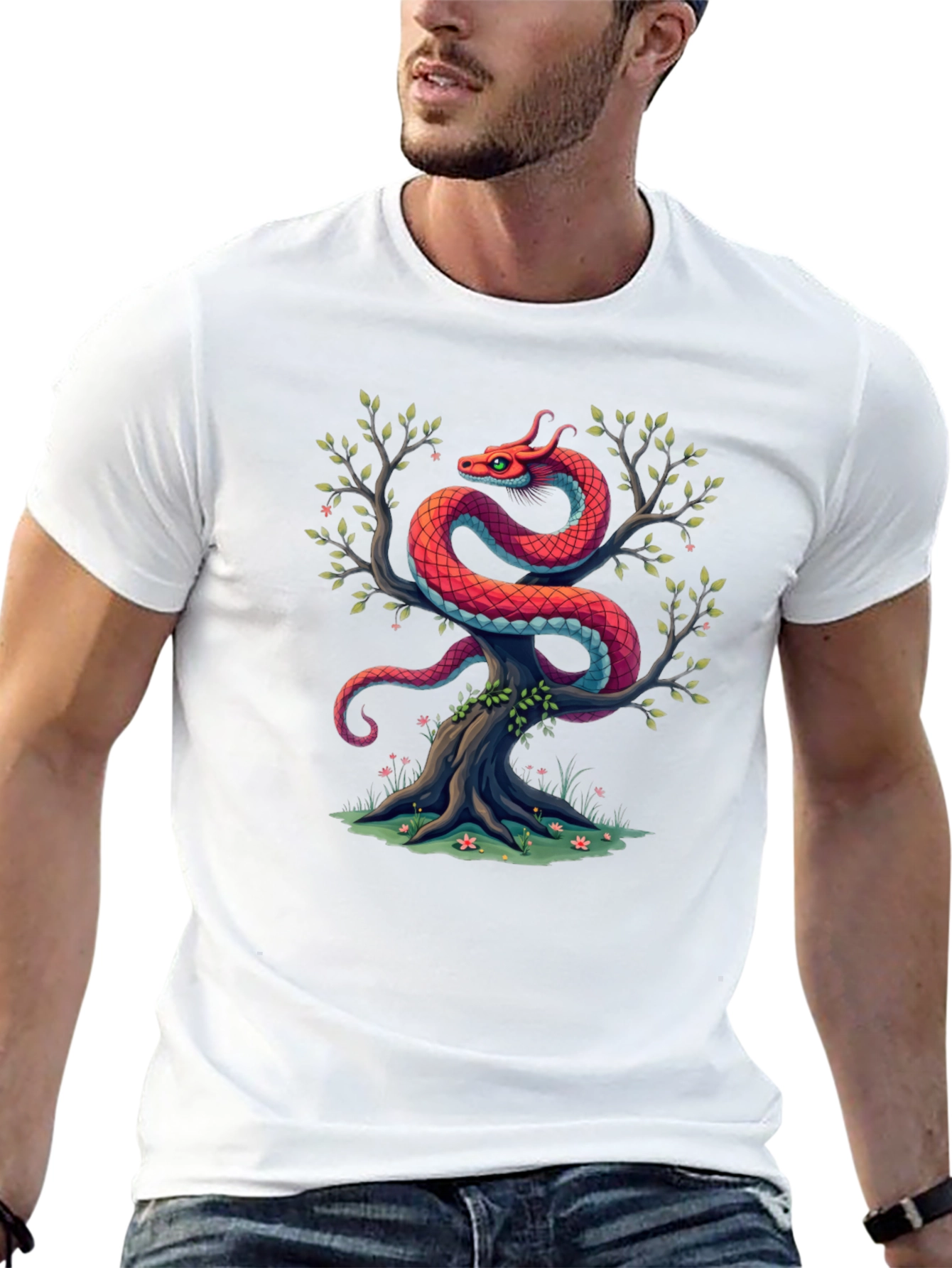 Dragon Tree Graphic Tee - Black