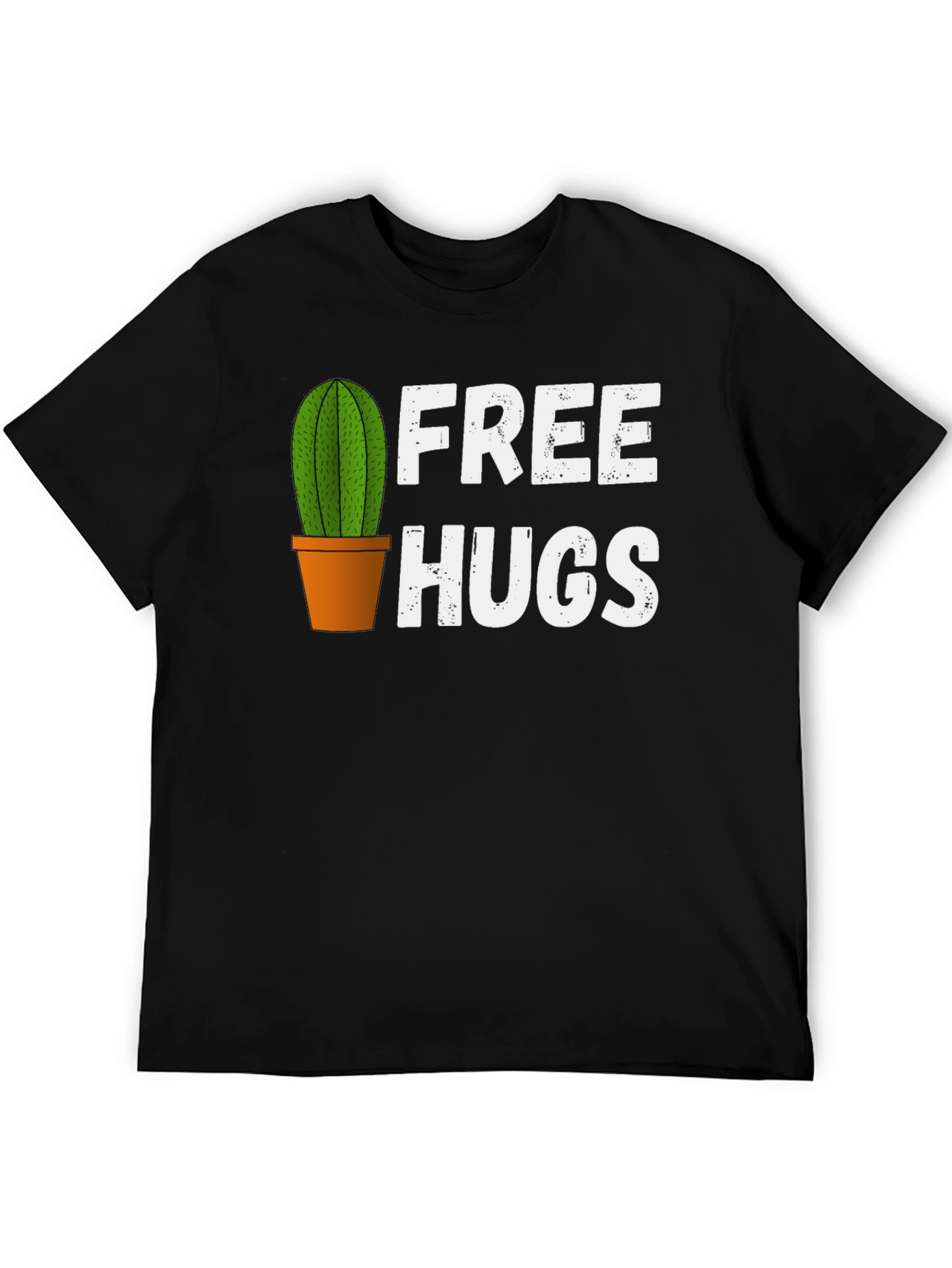 Funny Cactus Free Hugs Graphic T-Shirt