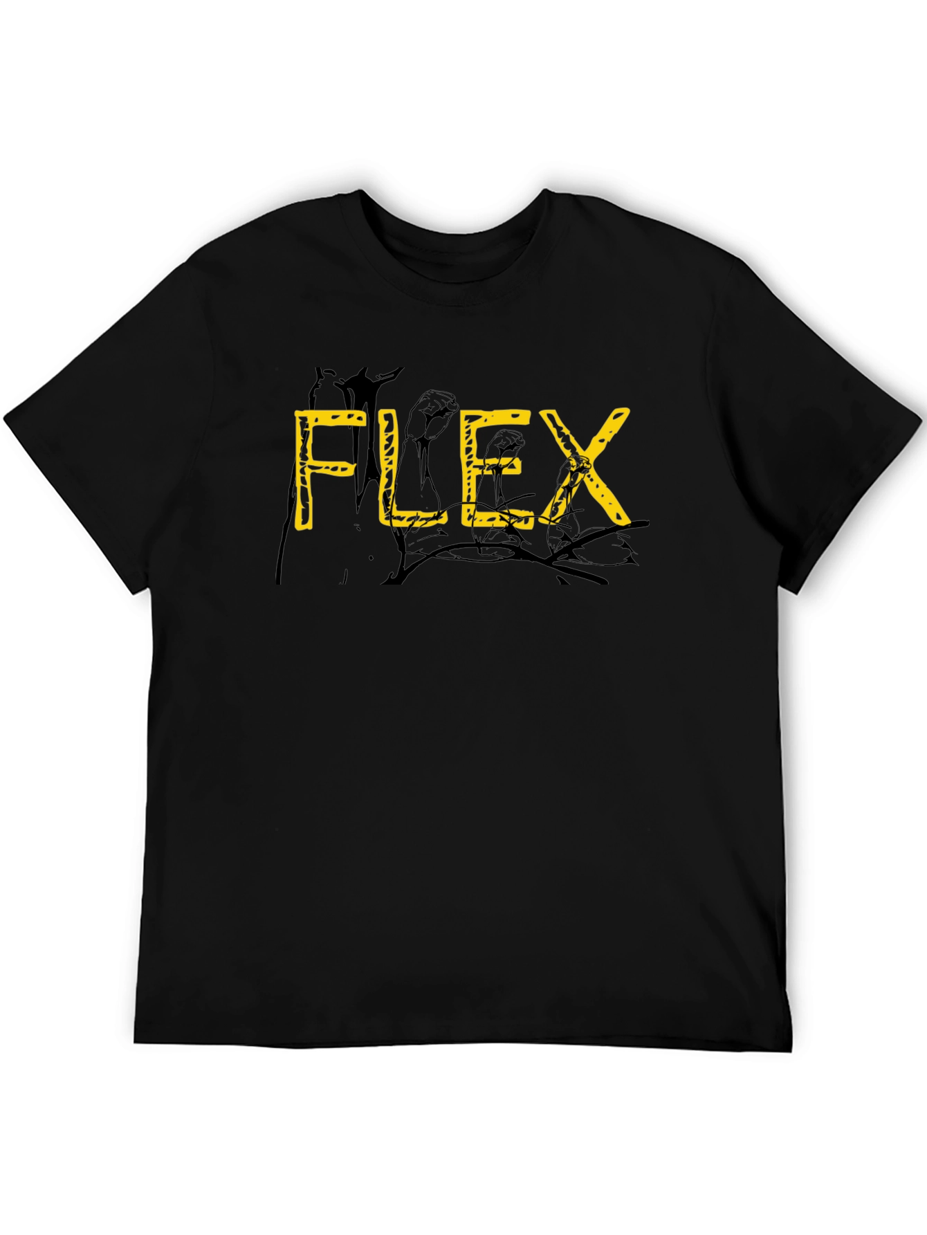 FLEX Graphic Black T-Shirt