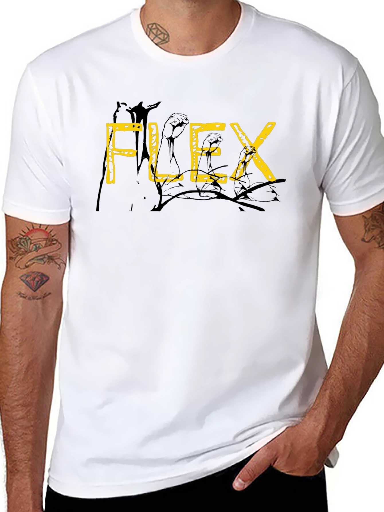 FLEX Graphic Black T-Shirt