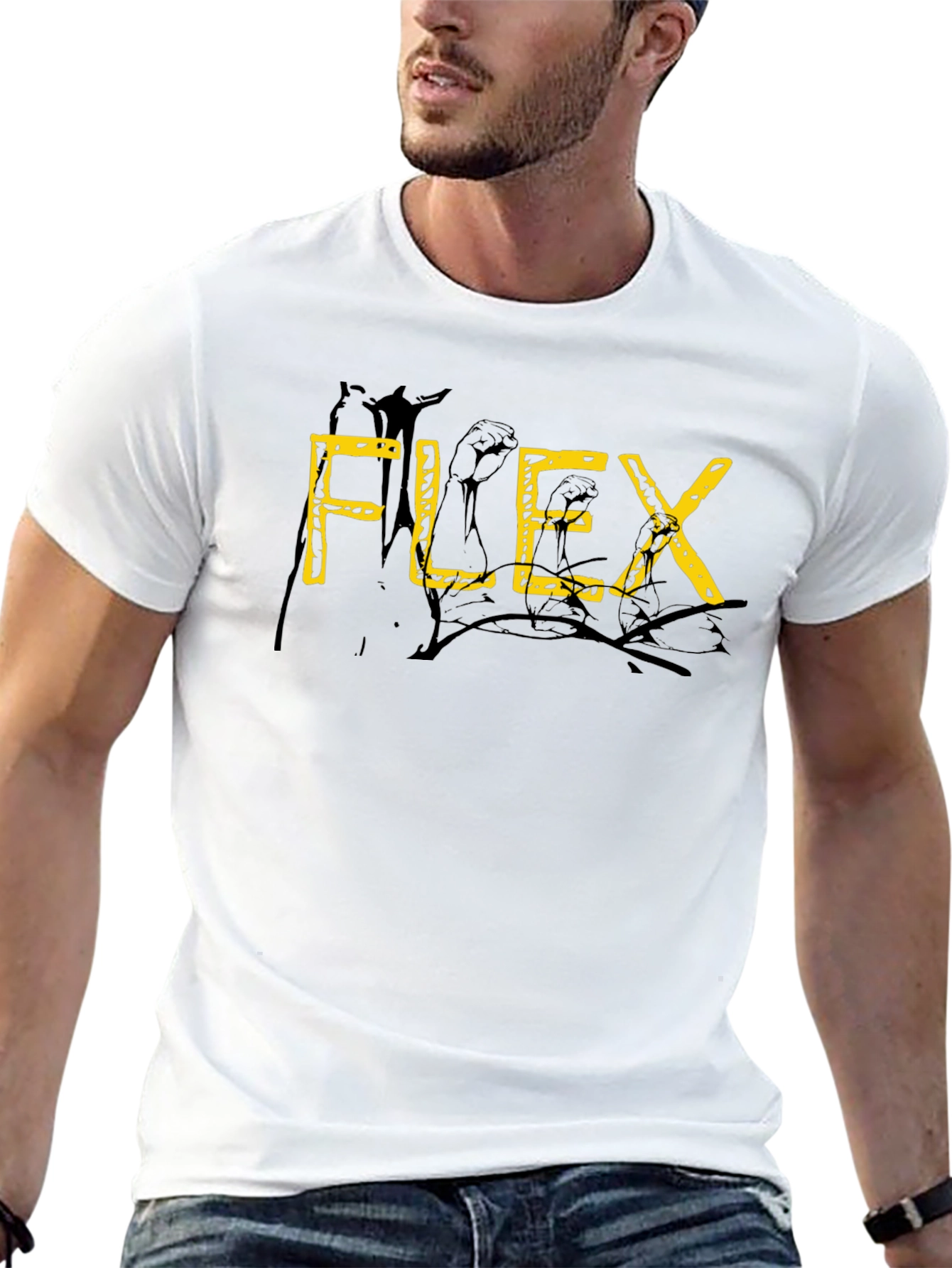 FLEX Graphic Black T-Shirt