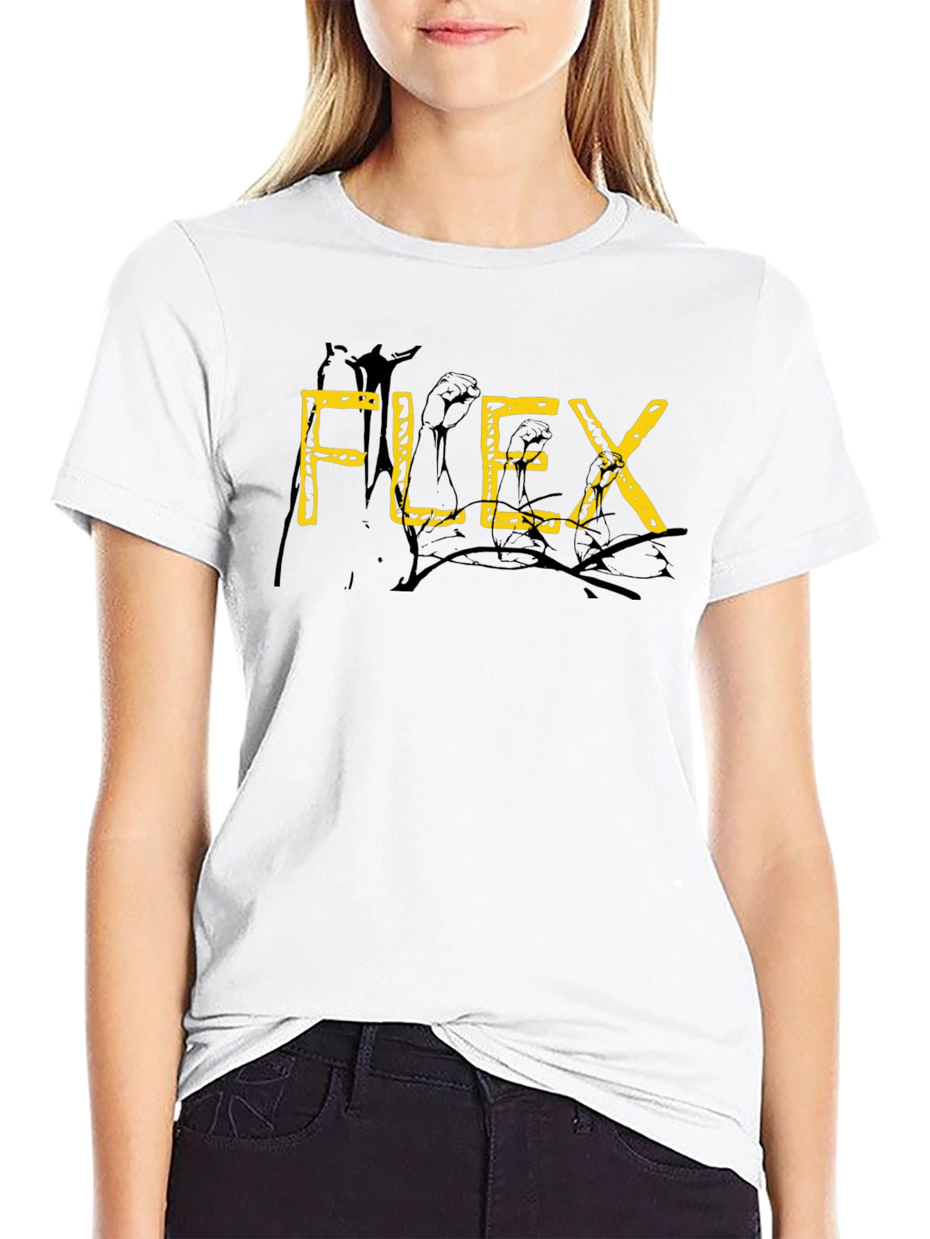 FLEX Graphic Black T-Shirt