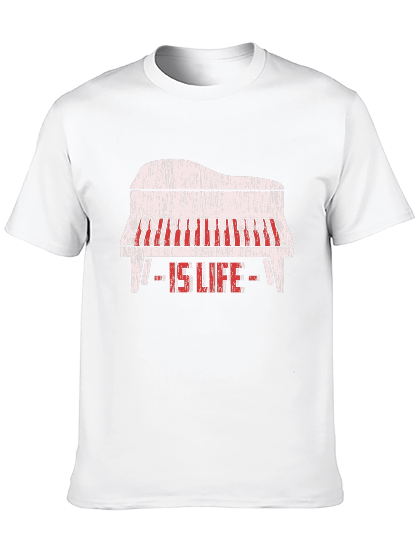 Piano Is Life Black Graphic Tee