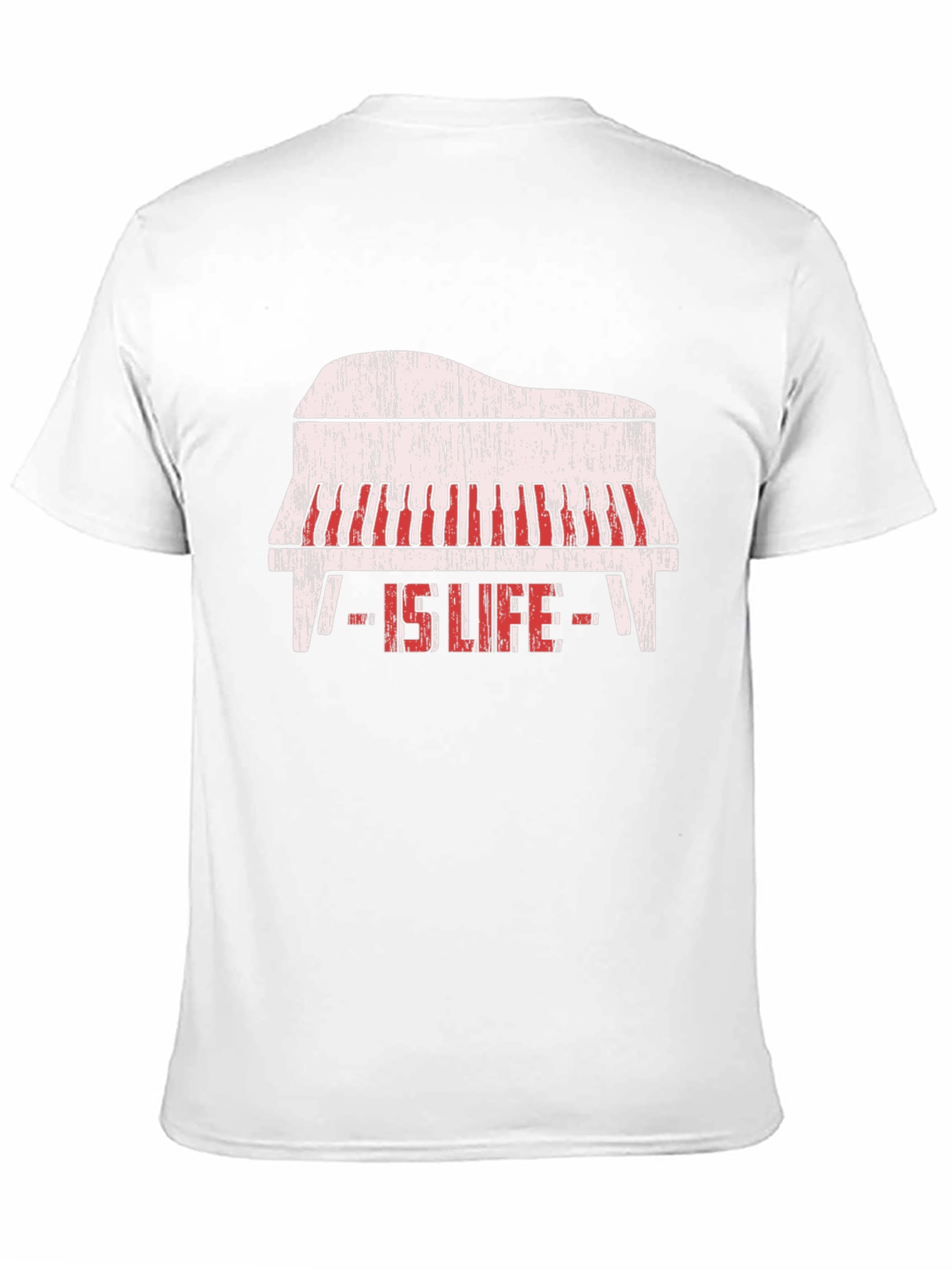 Piano Is Life Black Graphic Tee