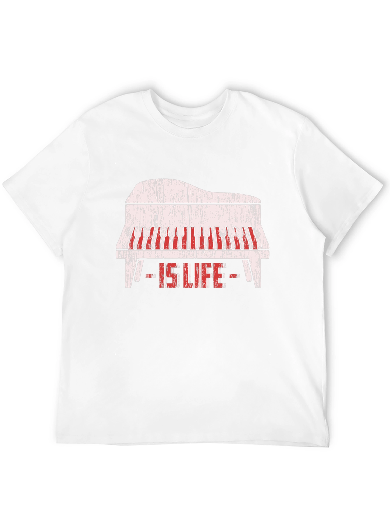 Piano Is Life Black Graphic Tee