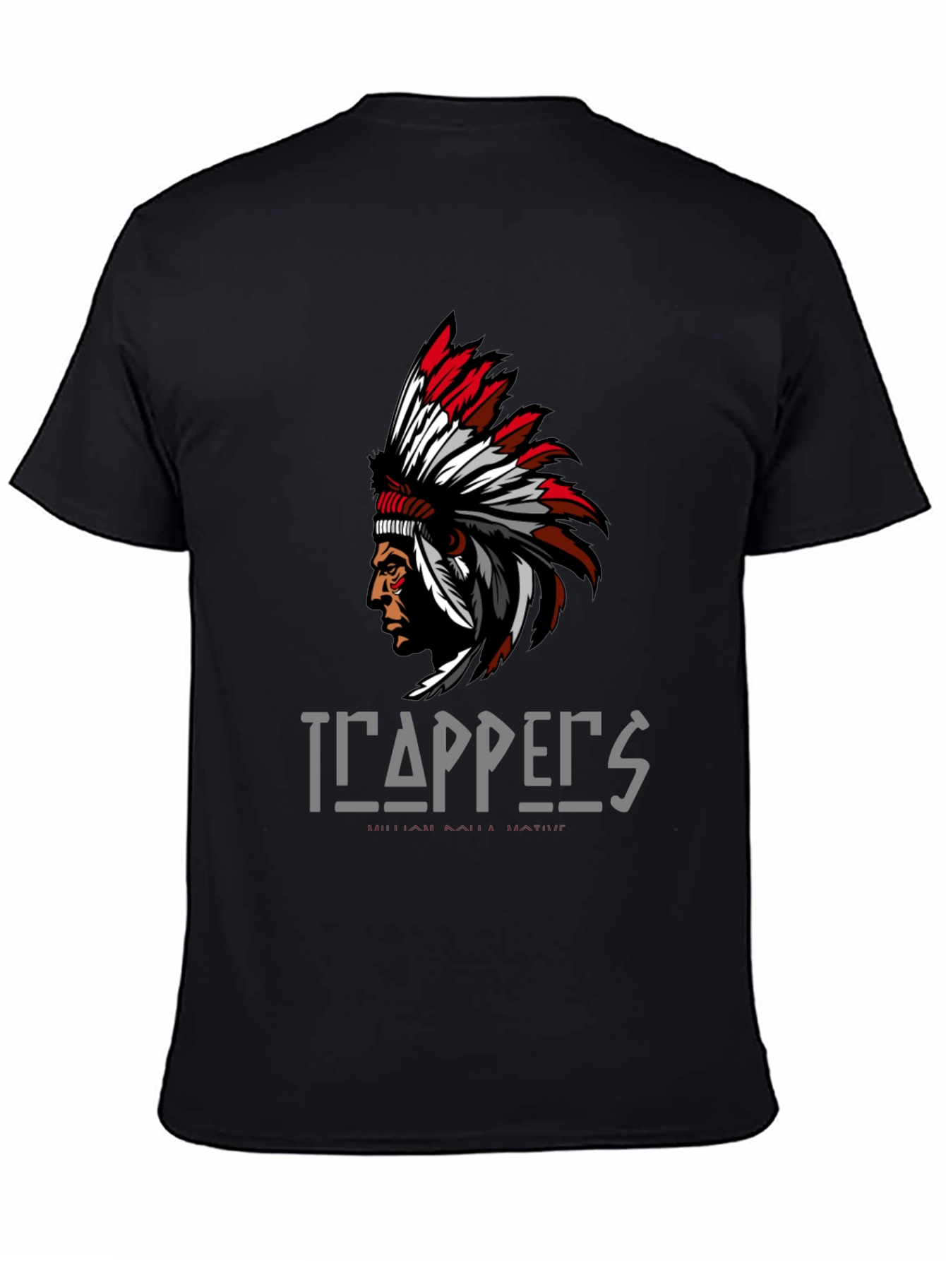 Trappers Native American Graphic Print T-Shirt