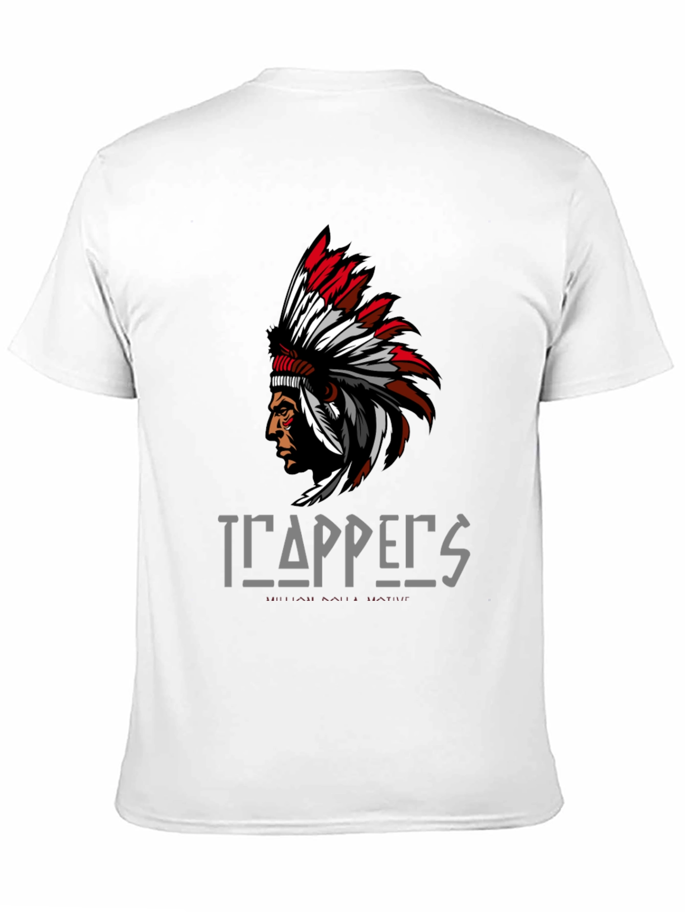 Trappers Native American Graphic Print T-Shirt