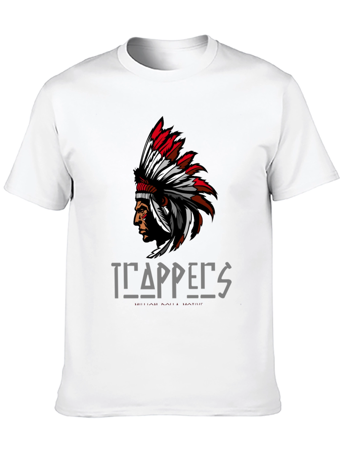 Trappers Native American Graphic Print T-Shirt