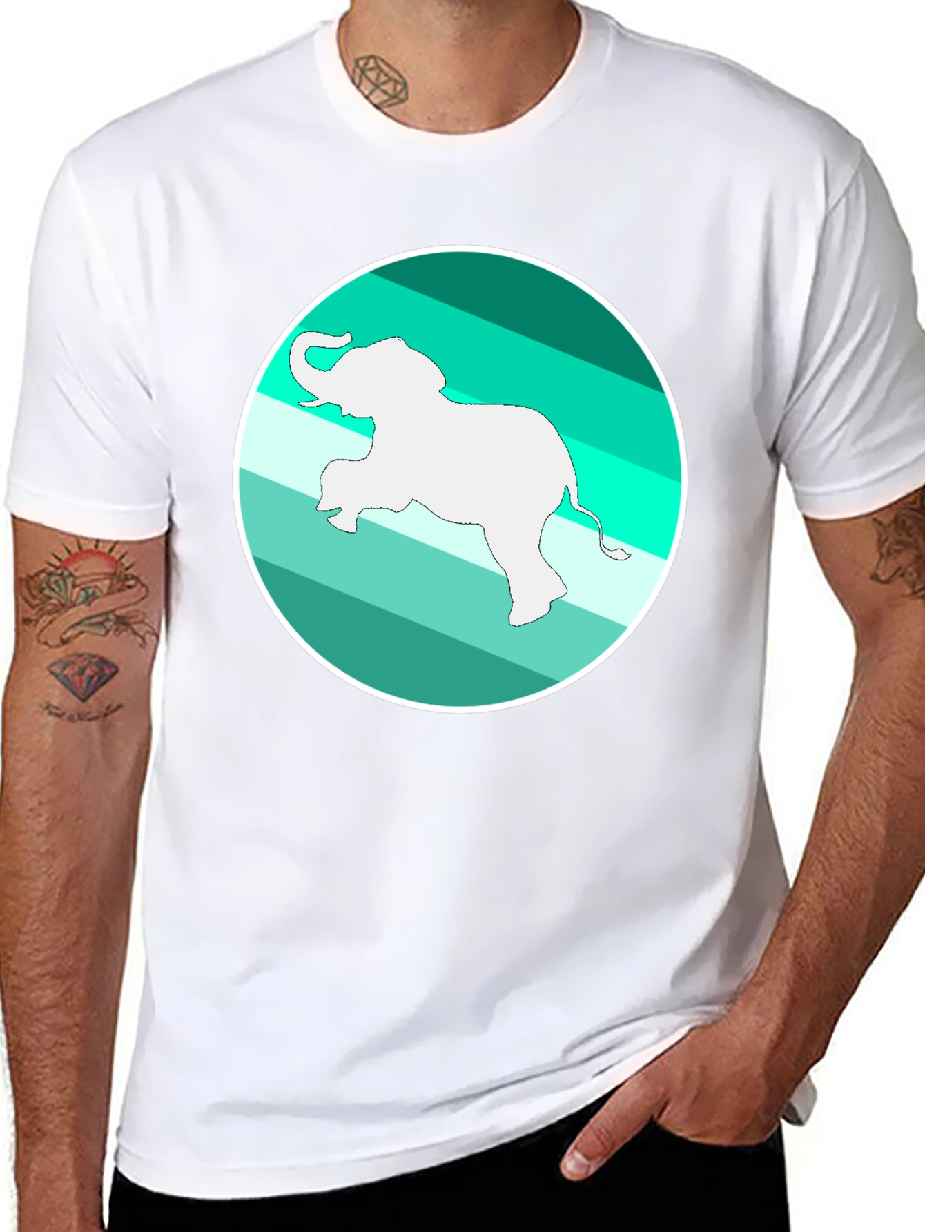 Elephant Graphic Tee - Fun & Stylish Design