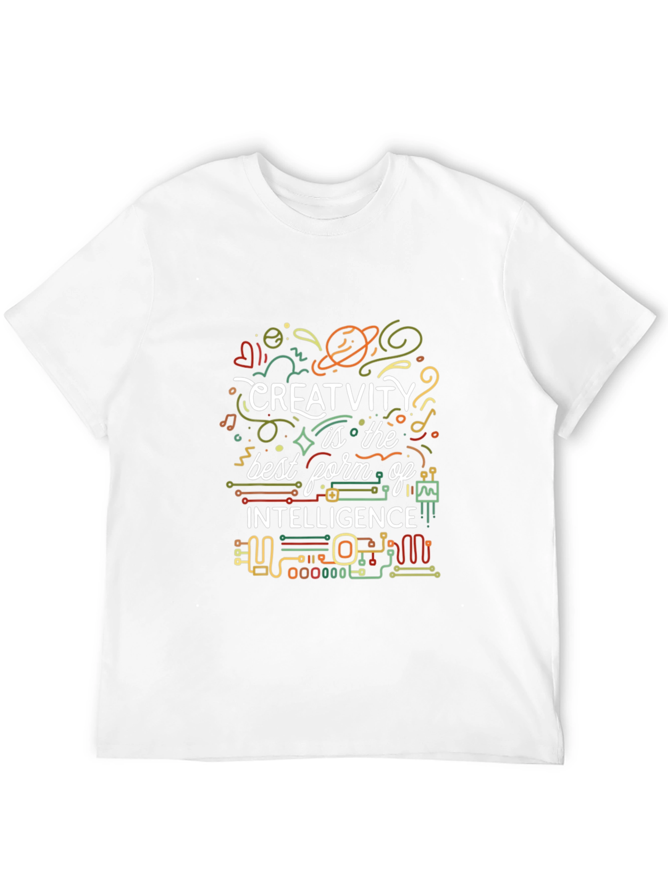 Creativity Intelligence Graphic Tee - Black Cotton Blend