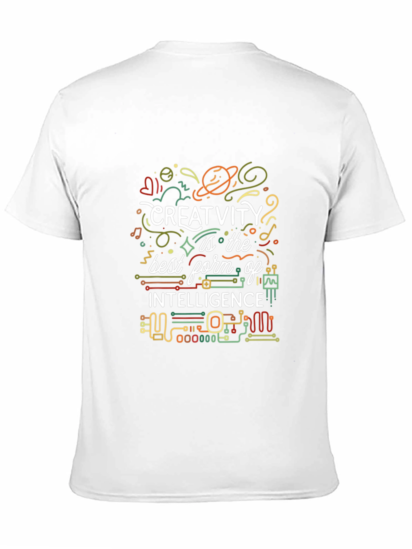 Creativity Intelligence Graphic Tee - Black Cotton Blend