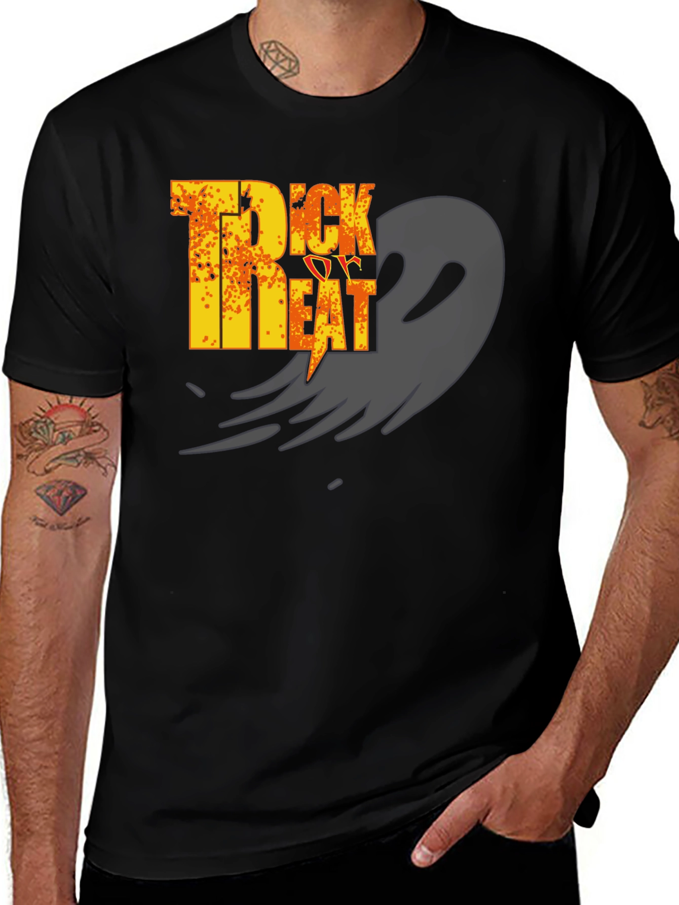Trick or Treat Halloween Graphic T-Shirt