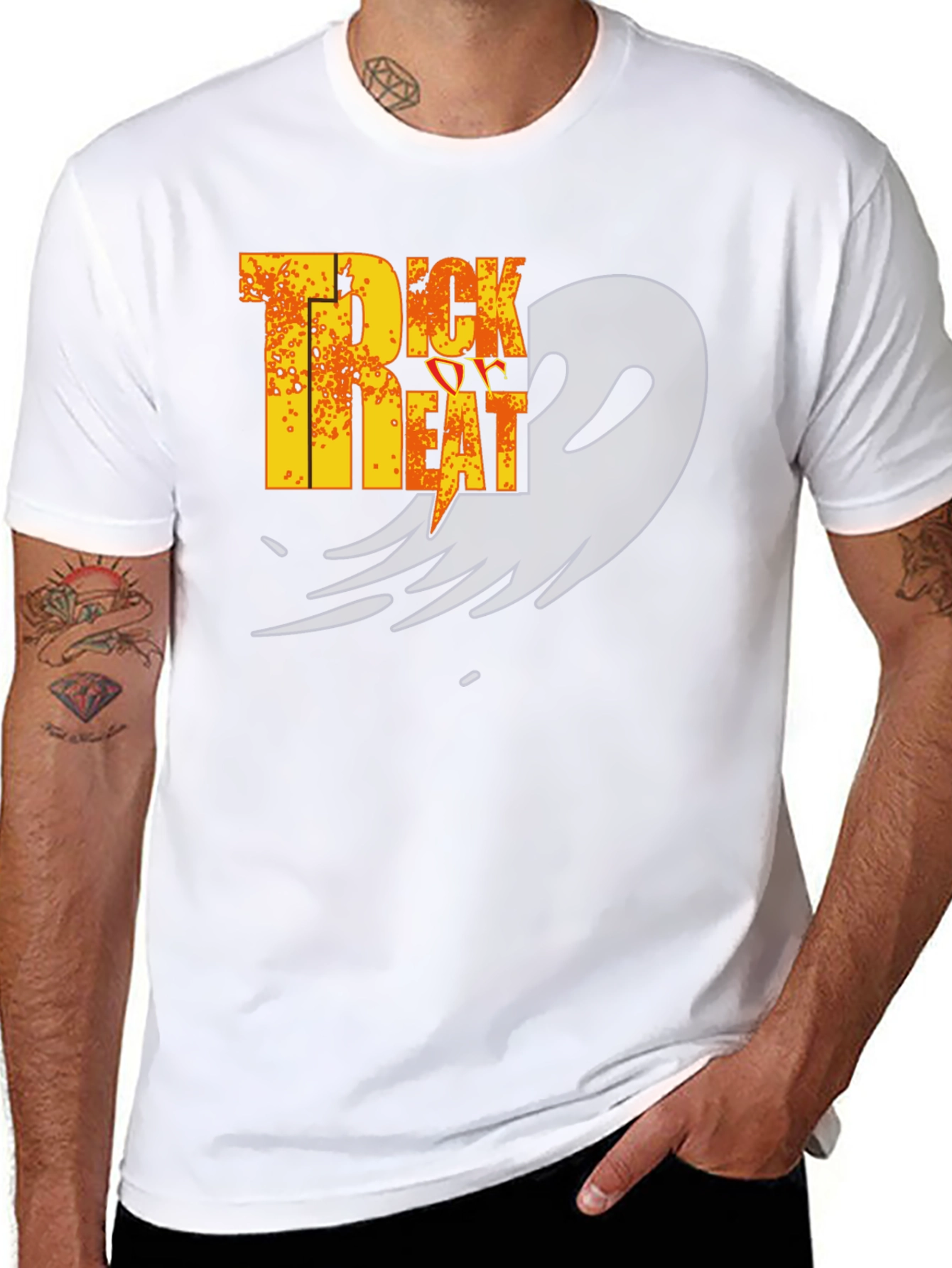 Trick or Treat Halloween Graphic T-Shirt
