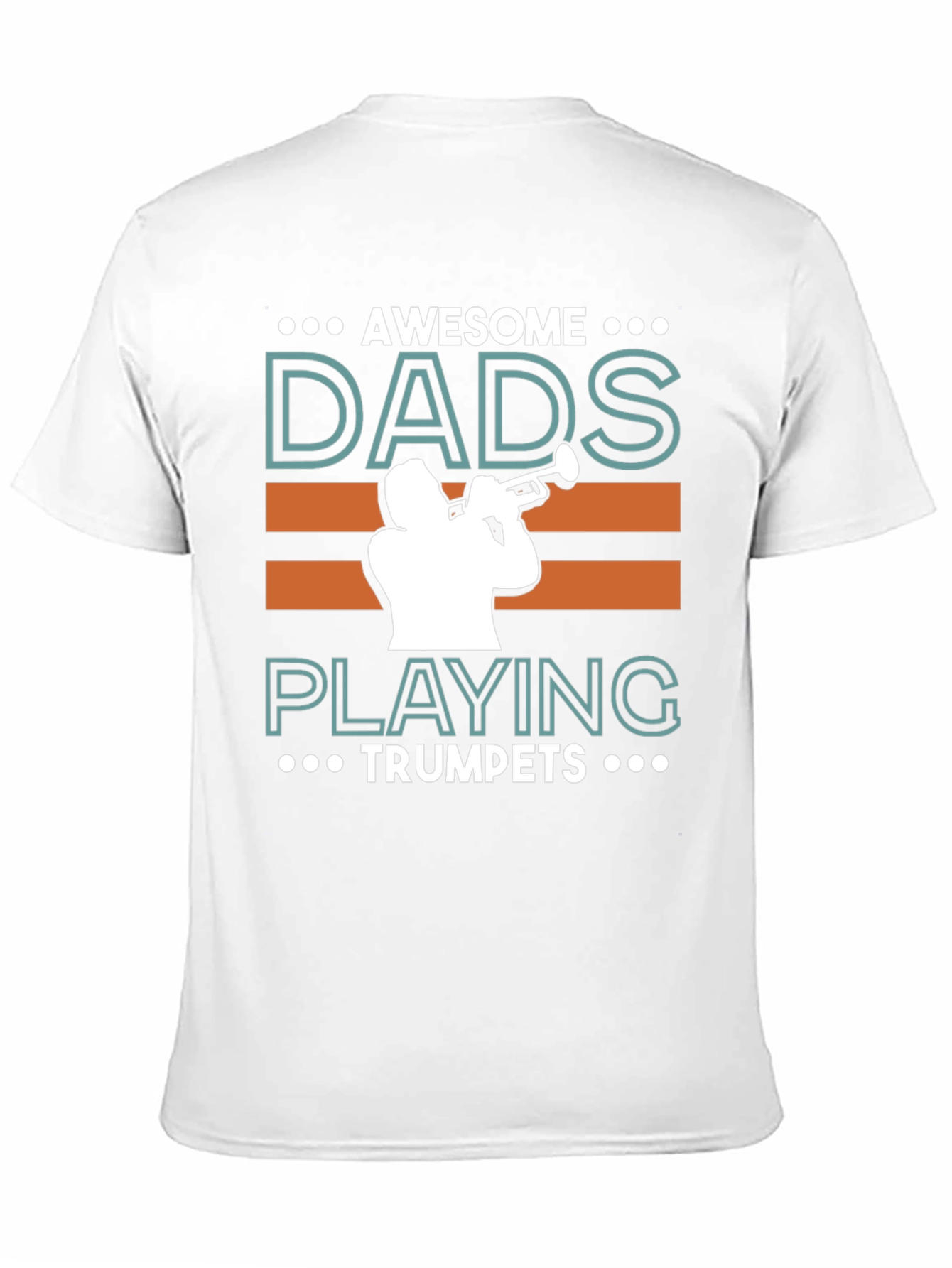 Awesome Dads Playing Trumpets Graphic T-Shirt