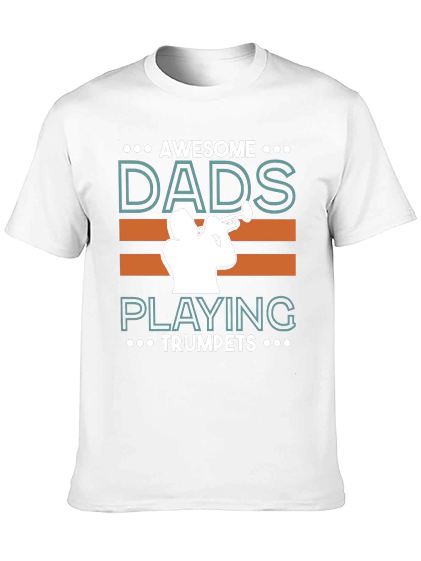 Awesome Dads Playing Trumpets Graphic T-Shirt