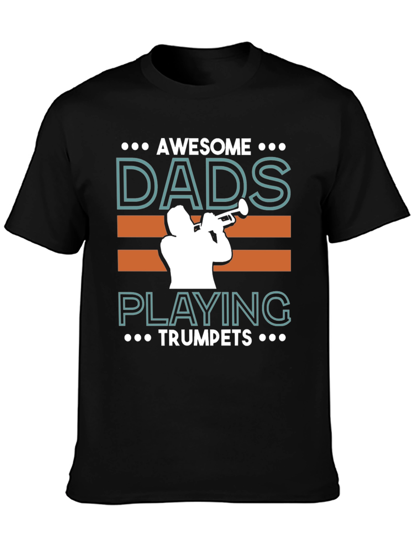 Awesome Dads Playing Trumpets Graphic T-Shirt