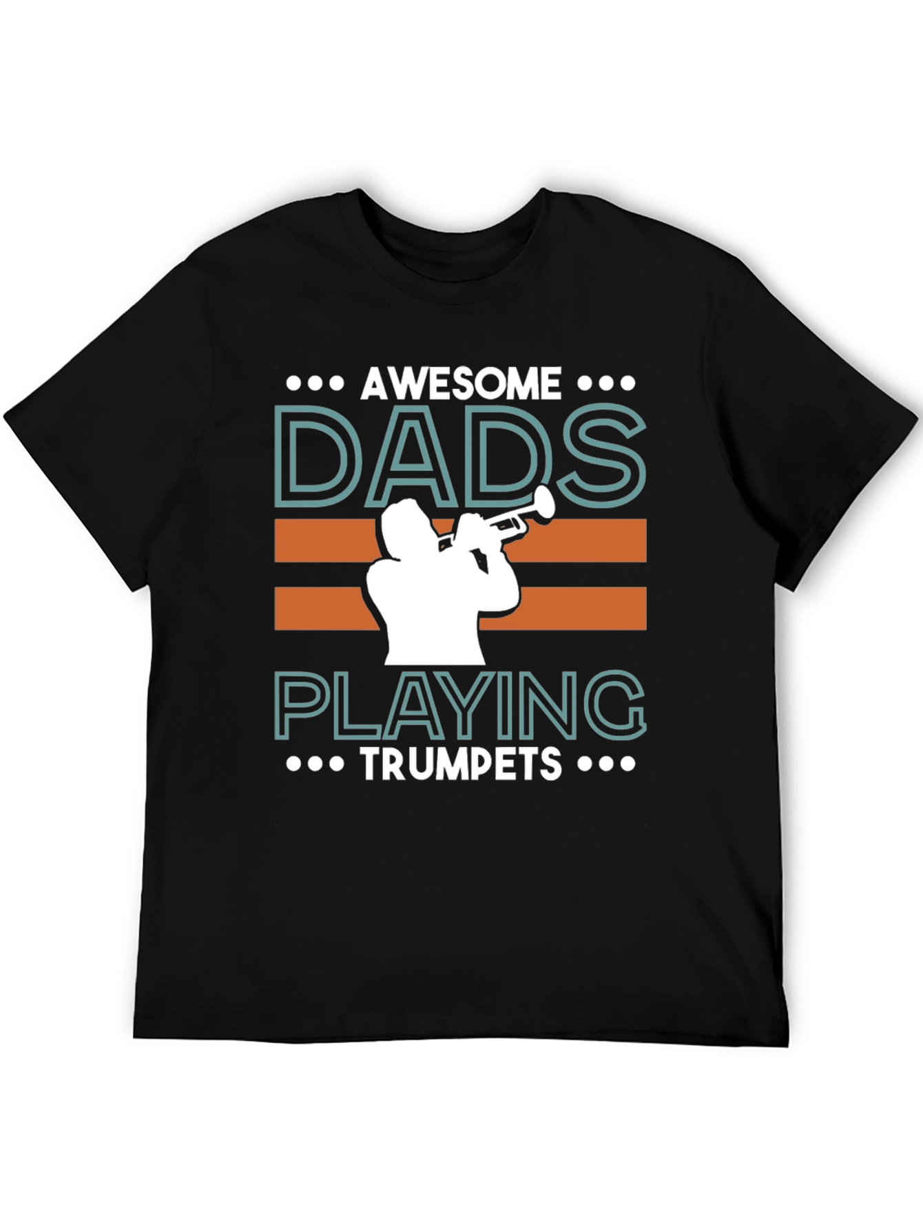 Awesome Dads Playing Trumpets Graphic T-Shirt