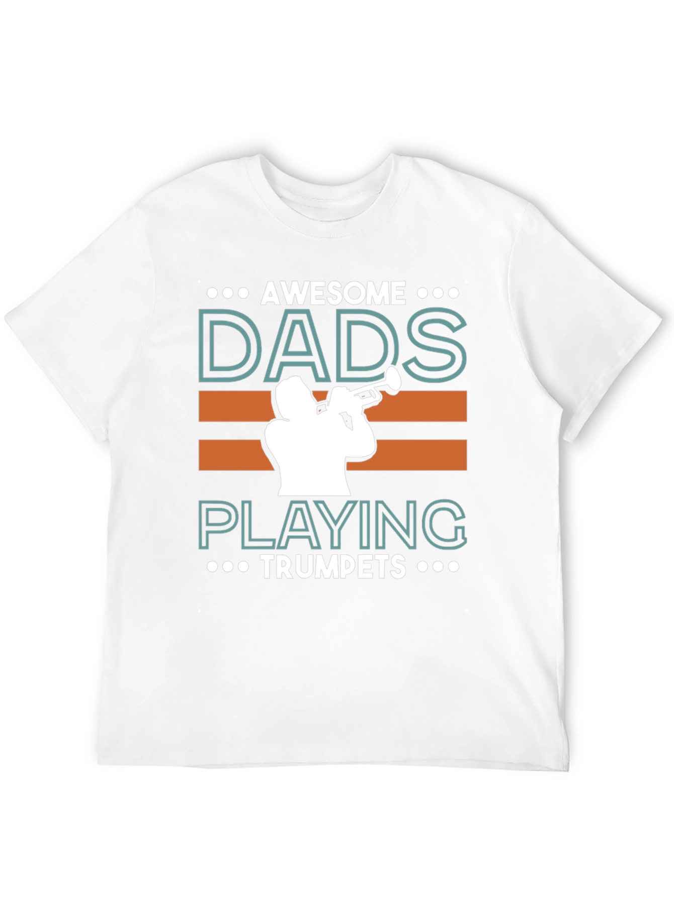 Awesome Dads Playing Trumpets Graphic T-Shirt