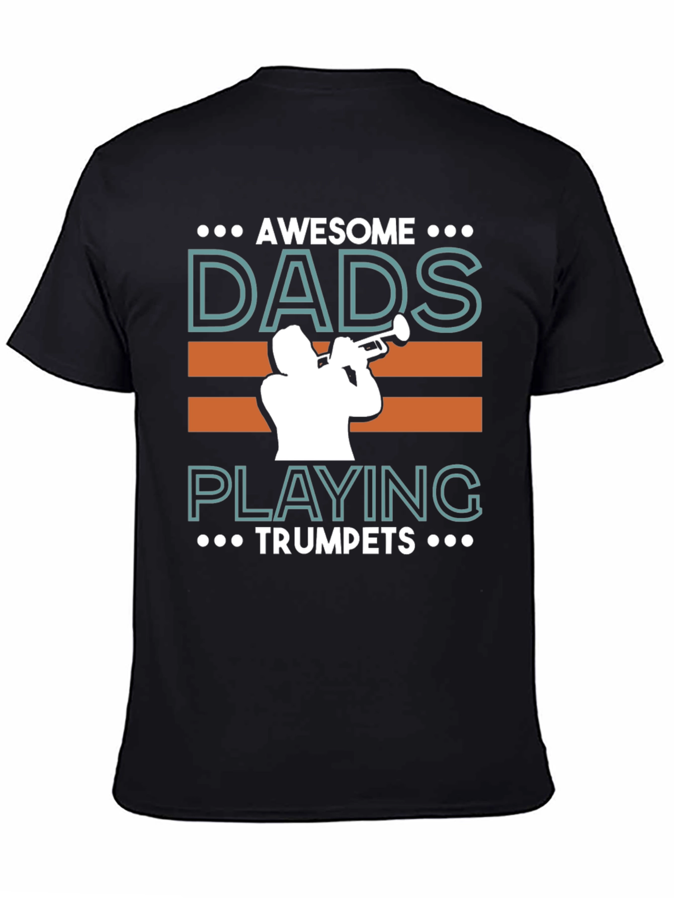 Awesome Dads Playing Trumpets Graphic T-Shirt