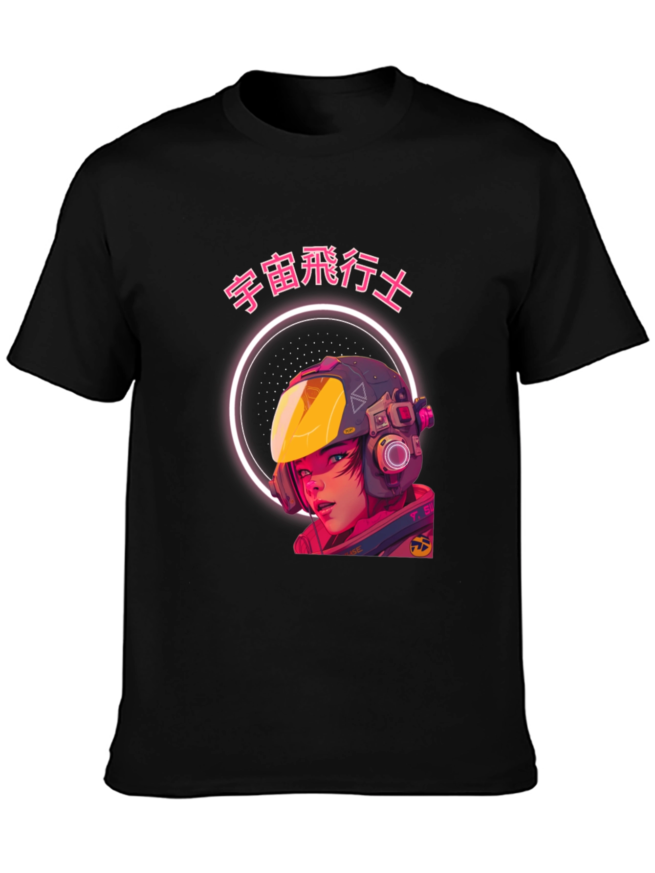 Anime Astronaut Graphic T-Shirt