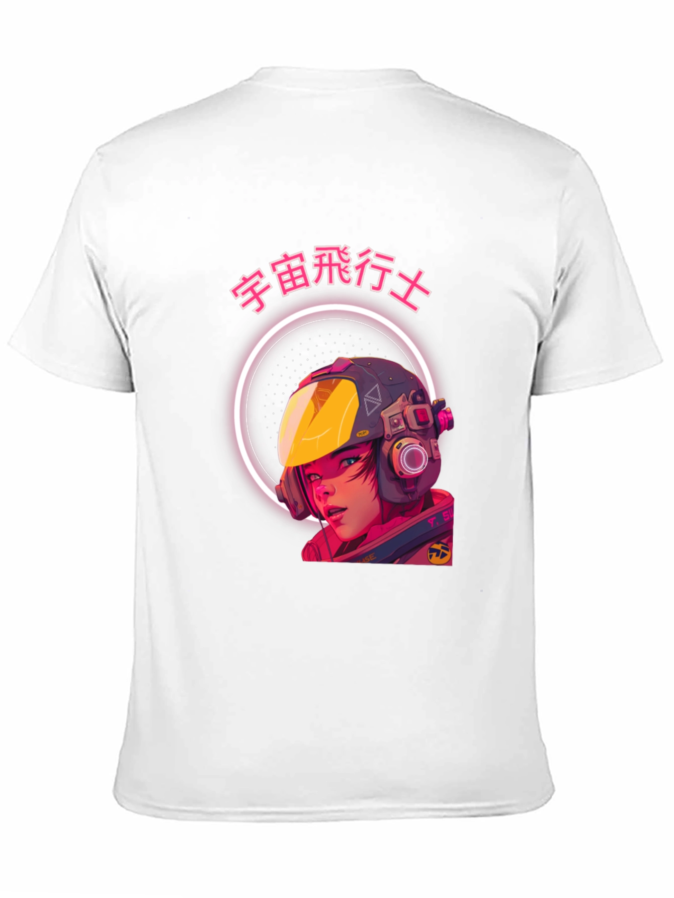 Anime Astronaut Graphic T-Shirt