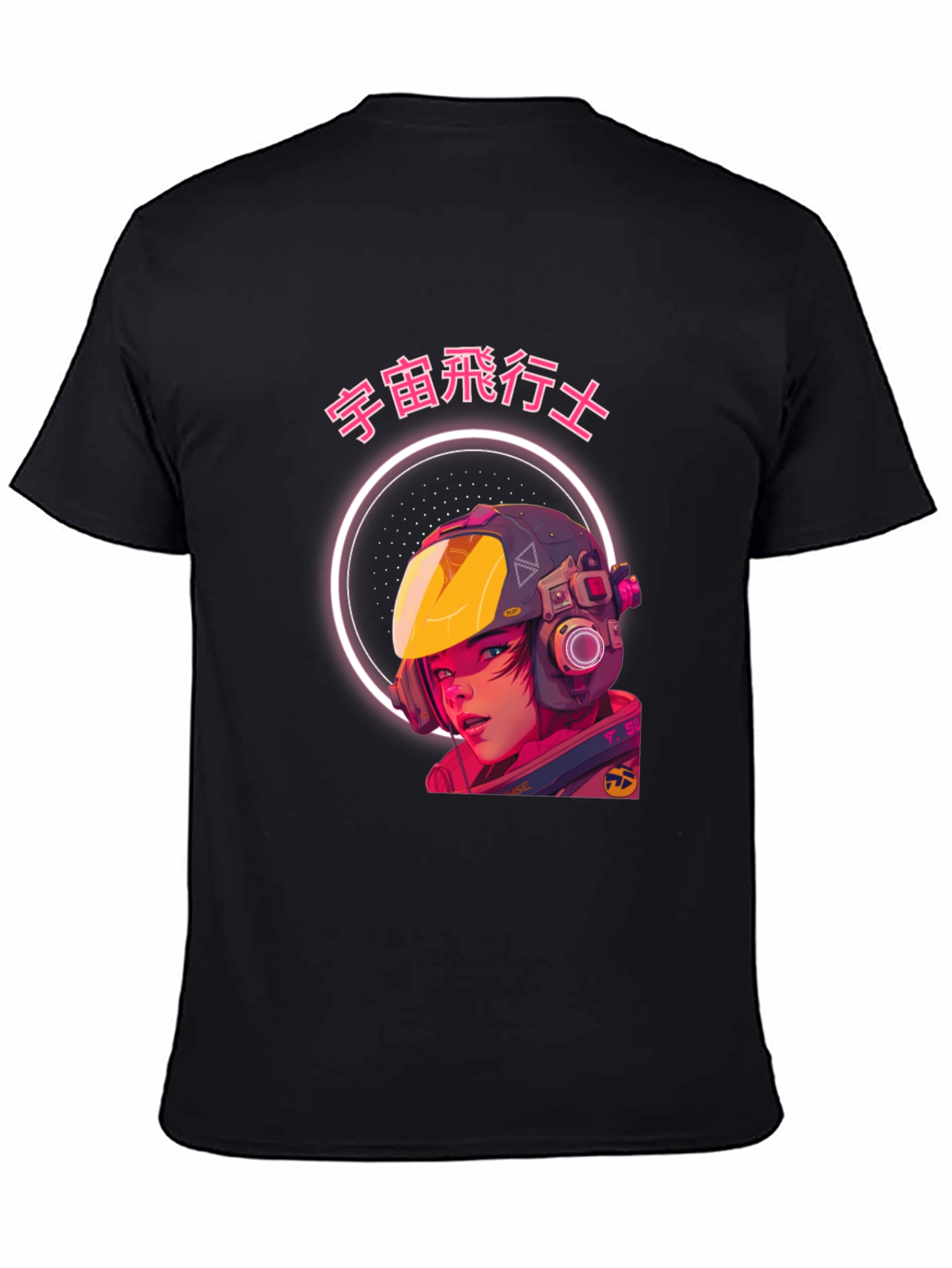 Anime Astronaut Graphic T-Shirt