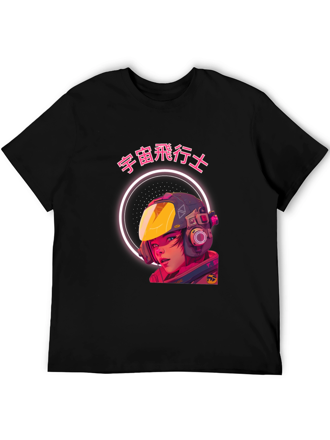 Anime Astronaut Graphic T-Shirt