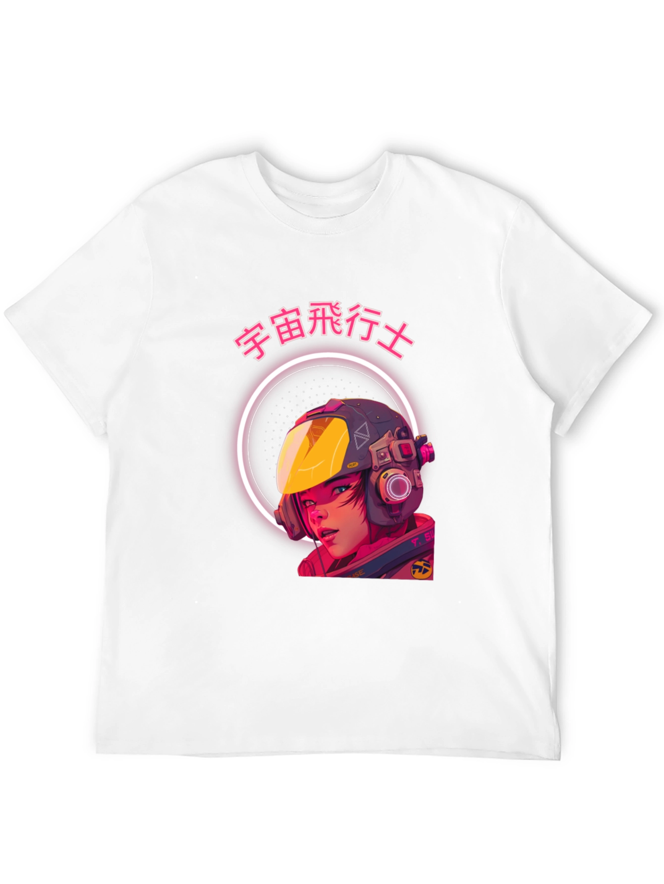Anime Astronaut Graphic T-Shirt