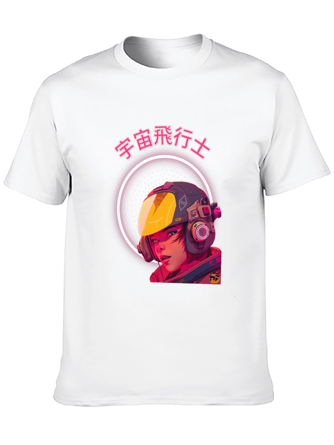 Anime Astronaut Graphic T-Shirt