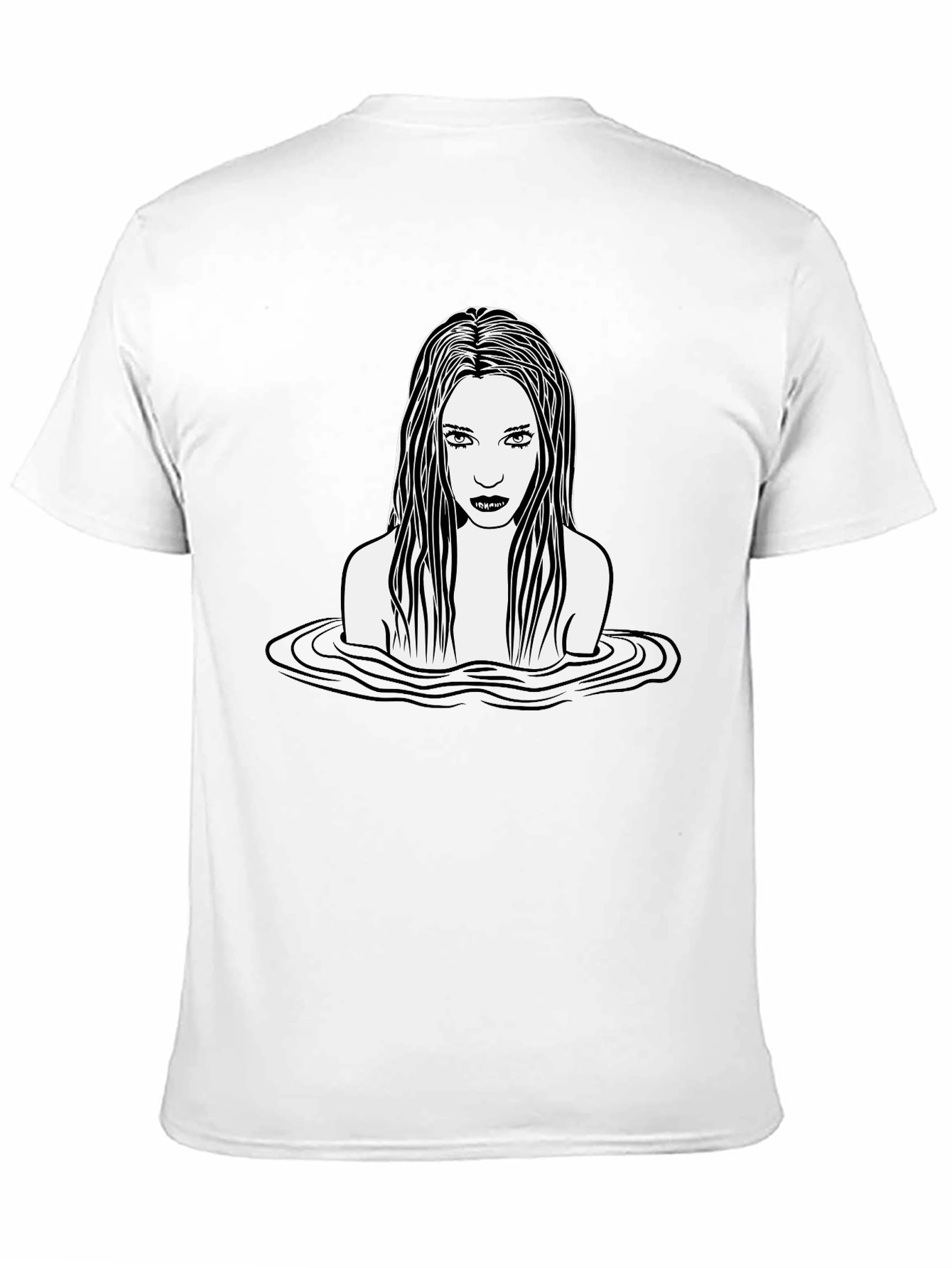 Gothic Siren Graphic Tee - Dark Aesthetic T-Shirt