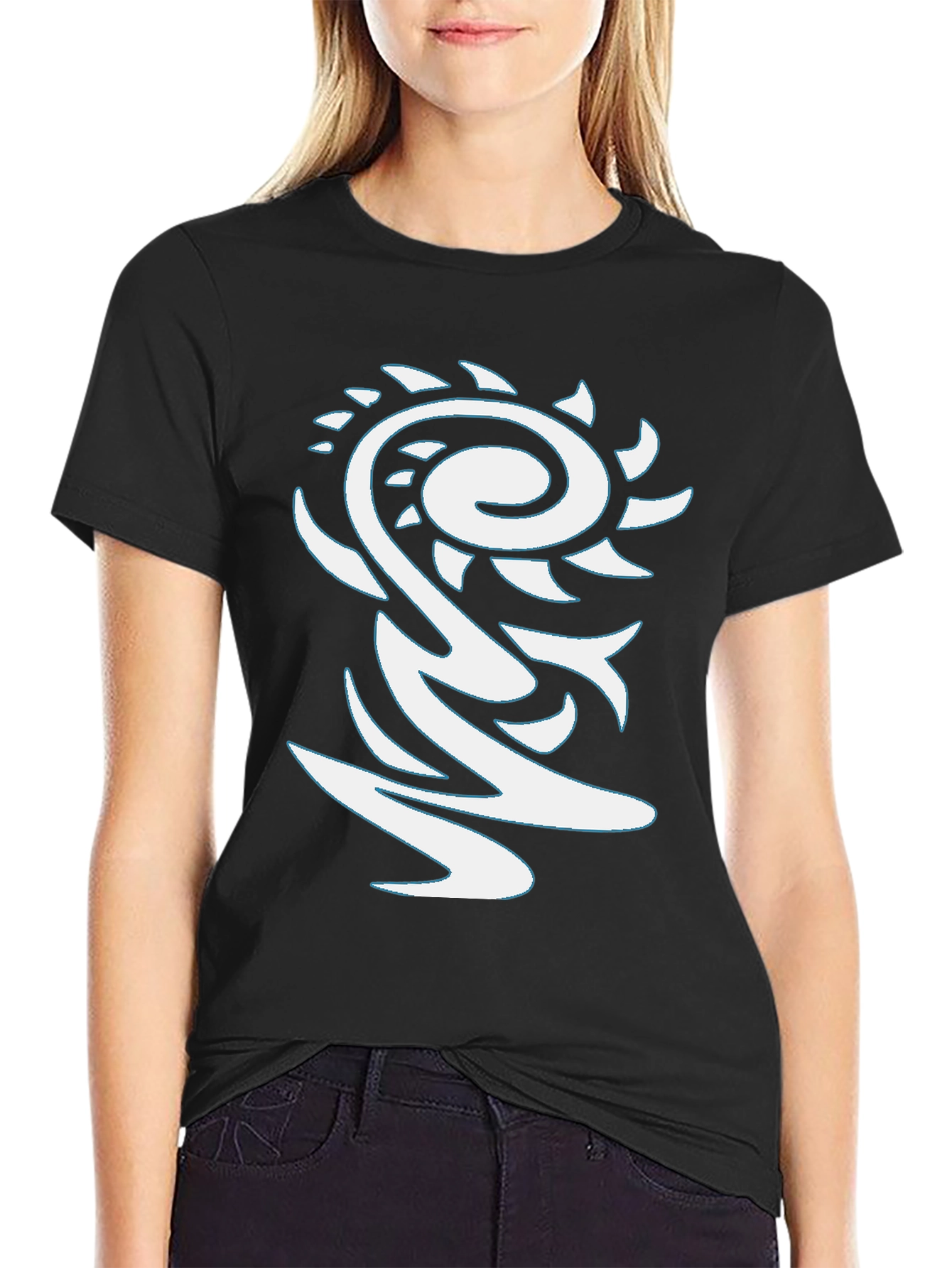 Tribal Graphic Black T-Shirt