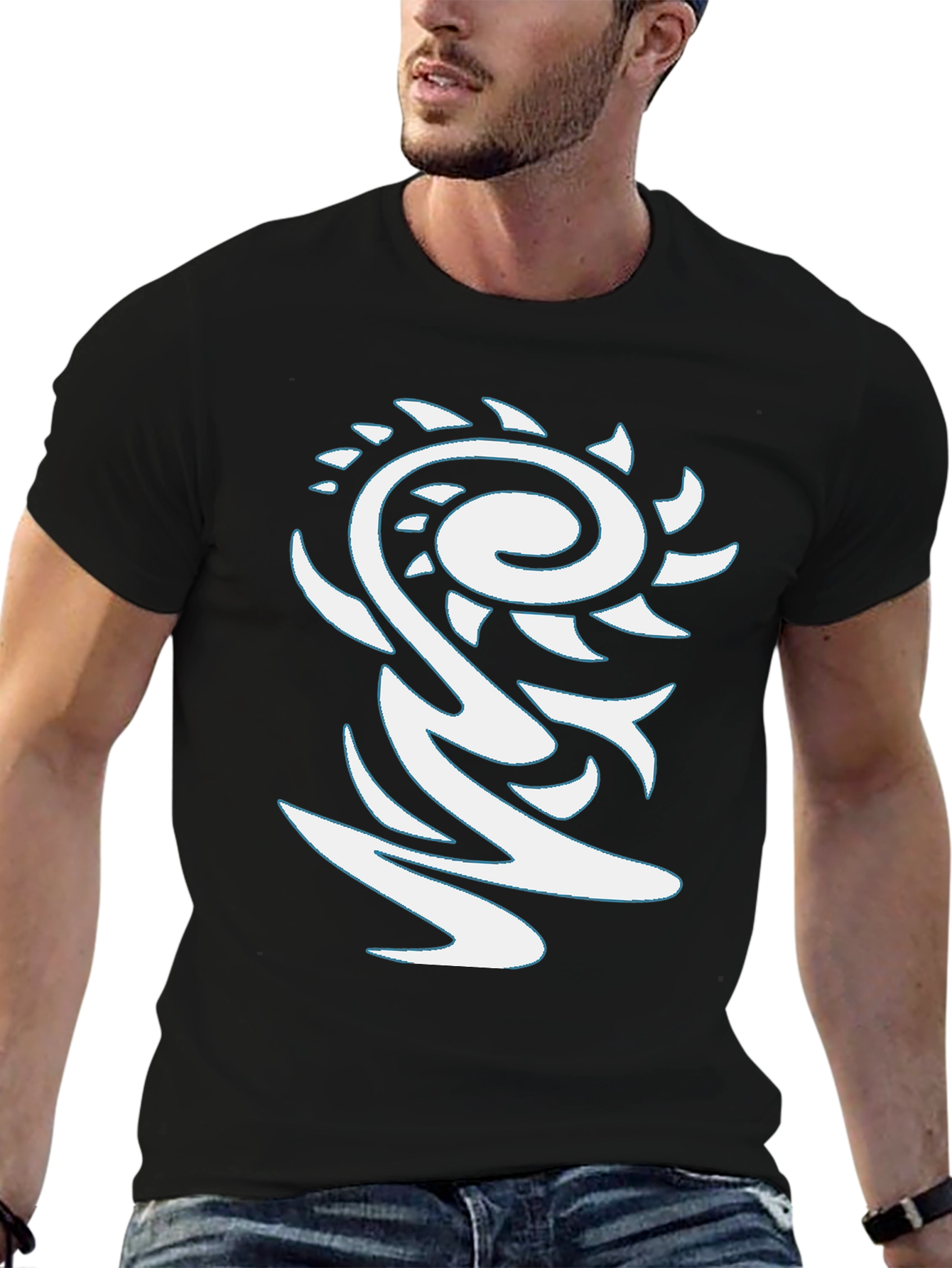 Tribal Graphic Black T-Shirt