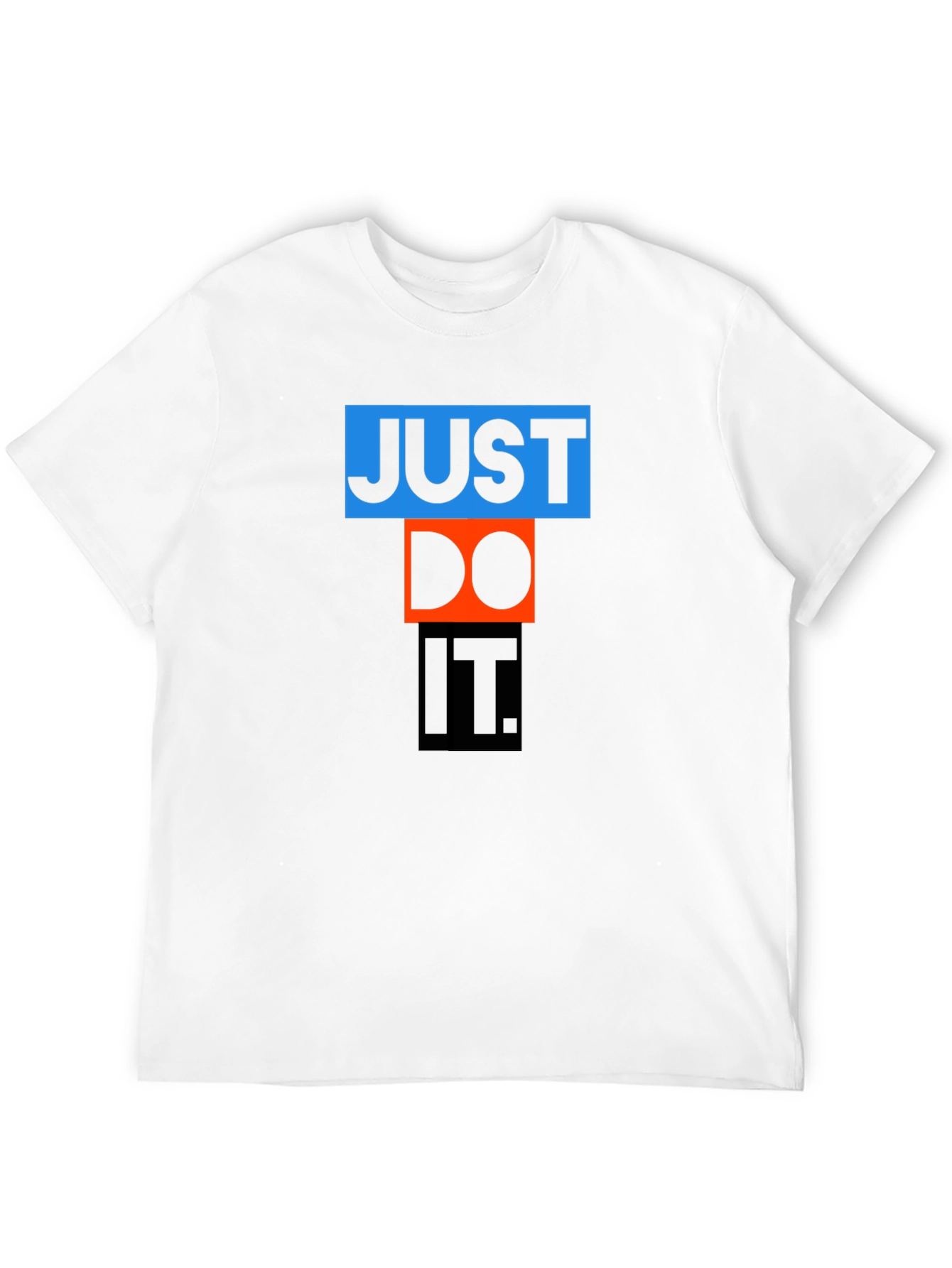 Just Do It Graphic Tee - Black Cotton Blend