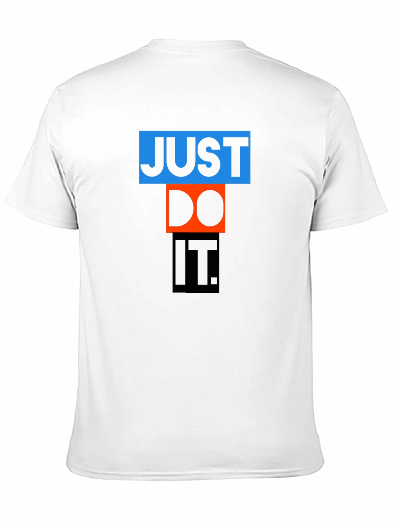Just Do It Graphic Tee - Black Cotton Blend