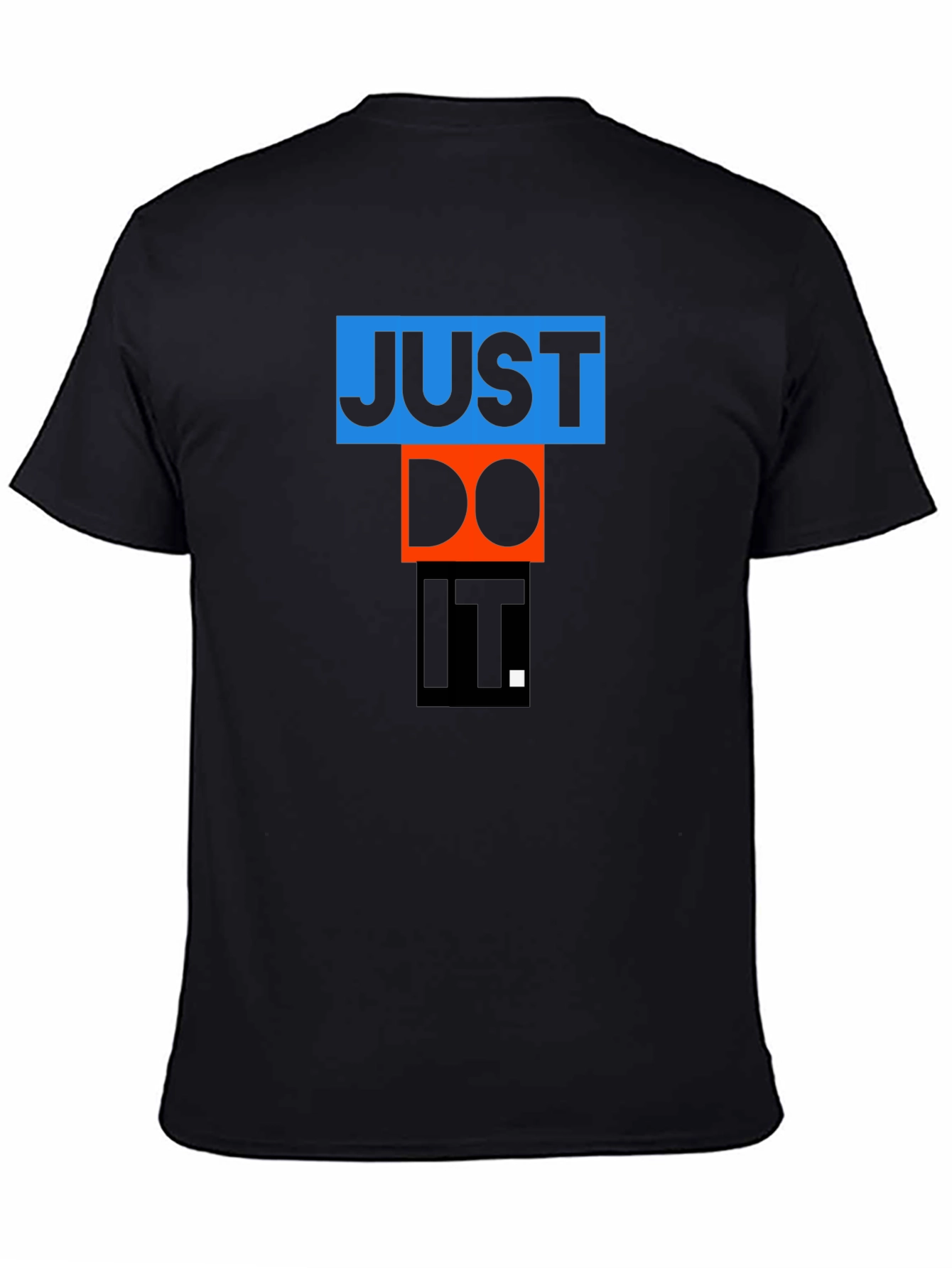 Just Do It Graphic Tee - Black Cotton Blend