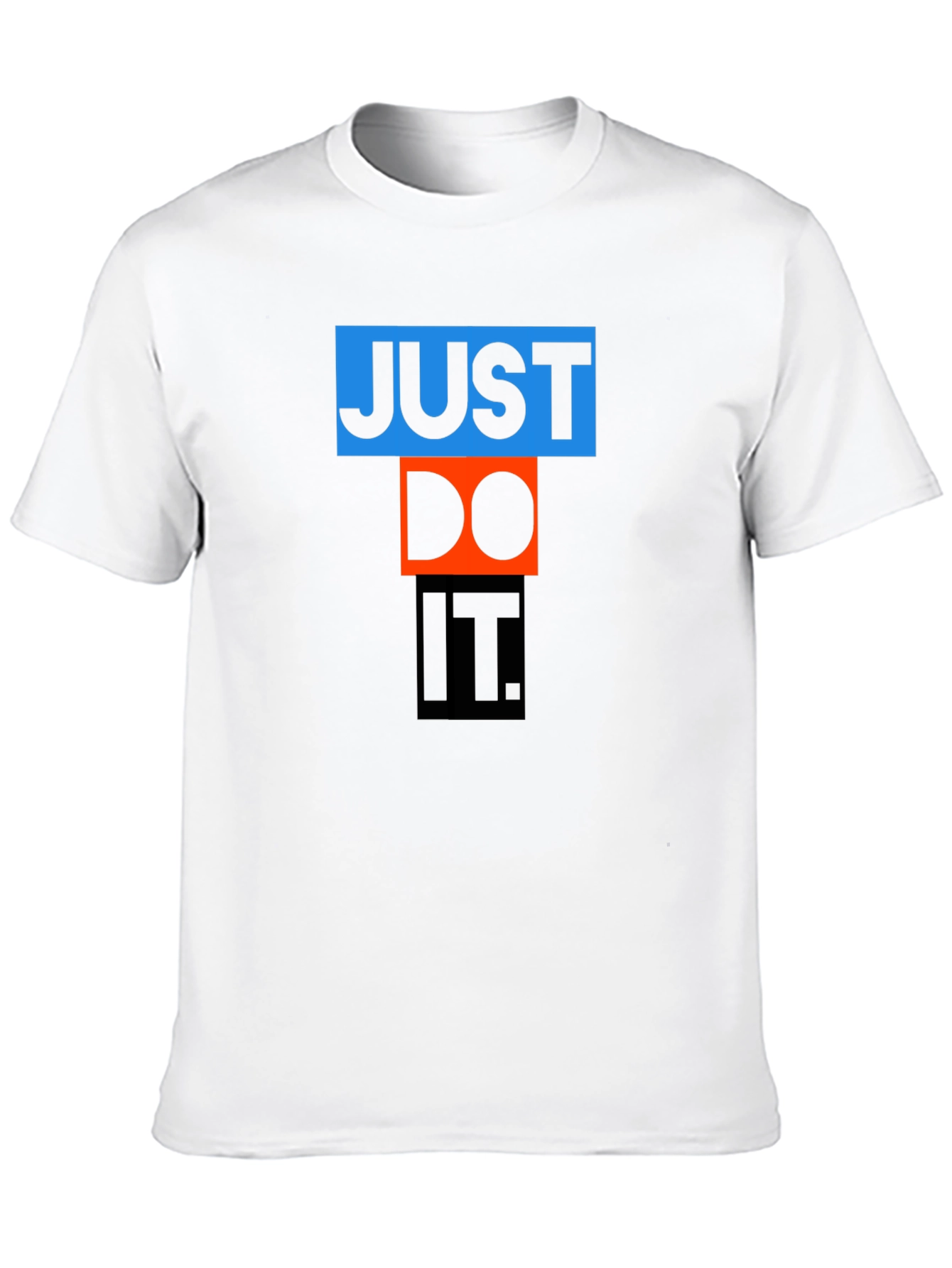 Just Do It Graphic Tee - Black Cotton Blend