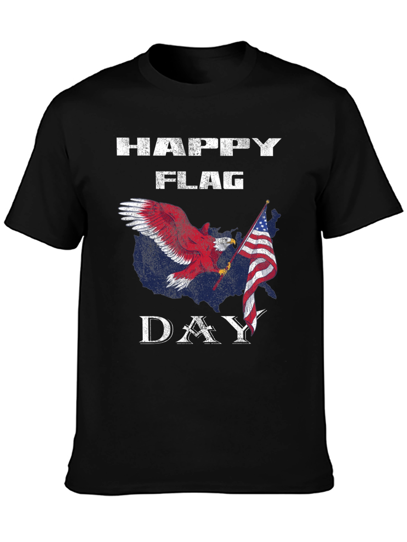 Happy Flag Day Eagle USA Patriotic T-Shirt